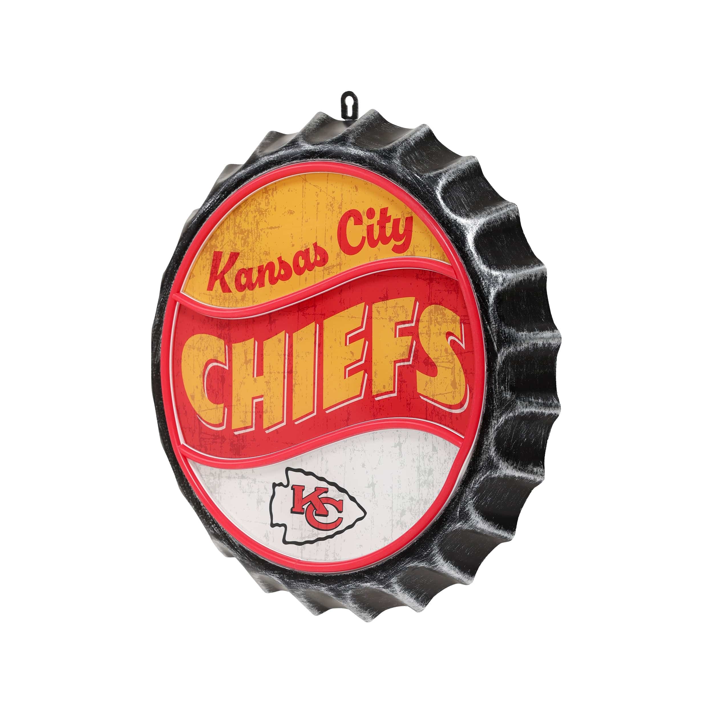 Kansas City Chiefs NFL LED Neon Backlit Bottle Cap Wall Sign - Image 3