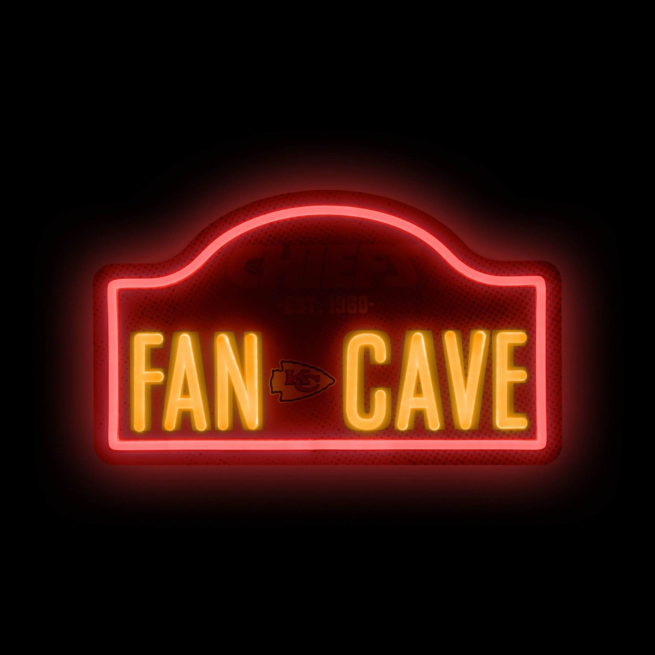 Kansas City Chiefs NFL LED Neon Fancave Sign - Image 2