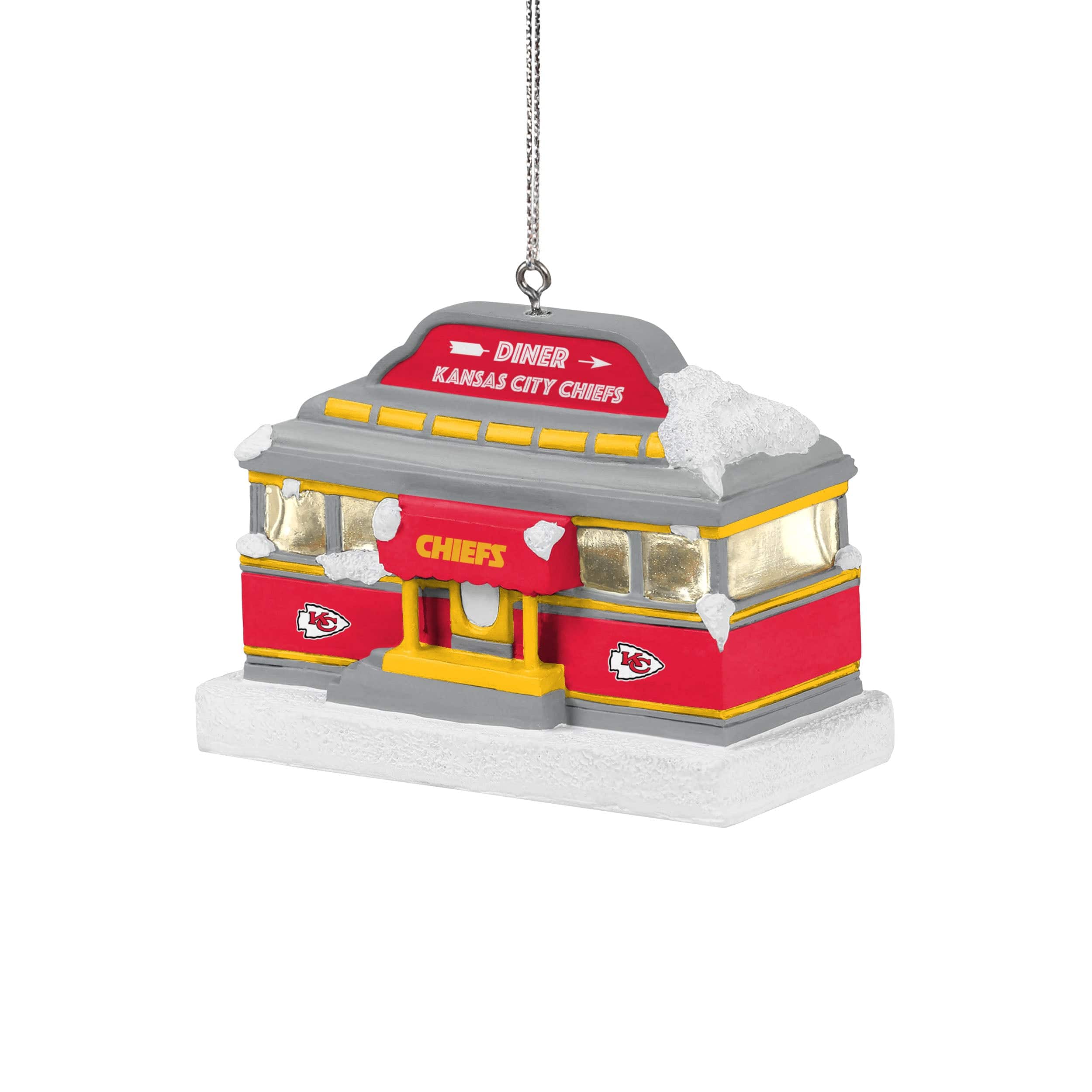 Kansas City Chiefs NFL Light Up Diner Ornament - Image 2