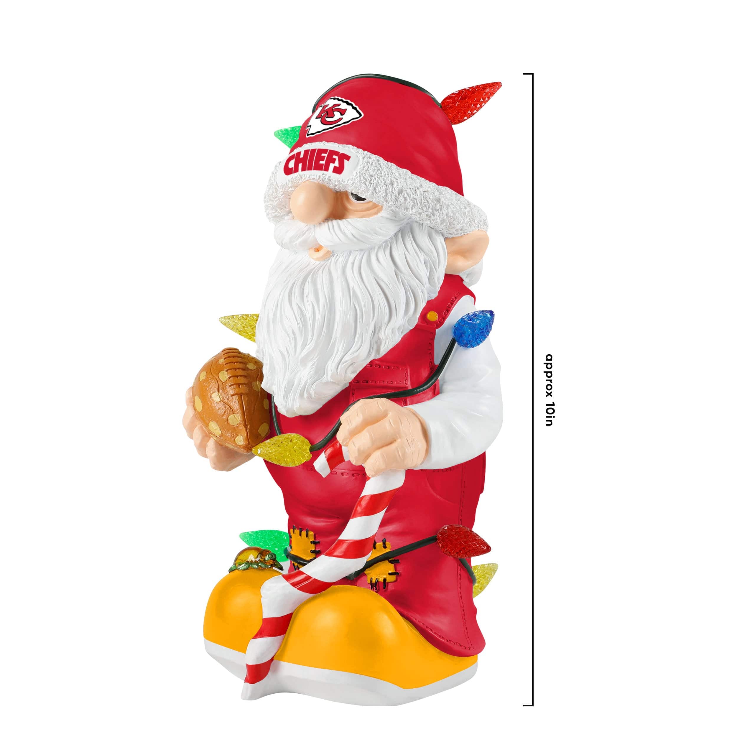 Kansas City Chiefs NFL Light Up Holiday Gnome - Image 4