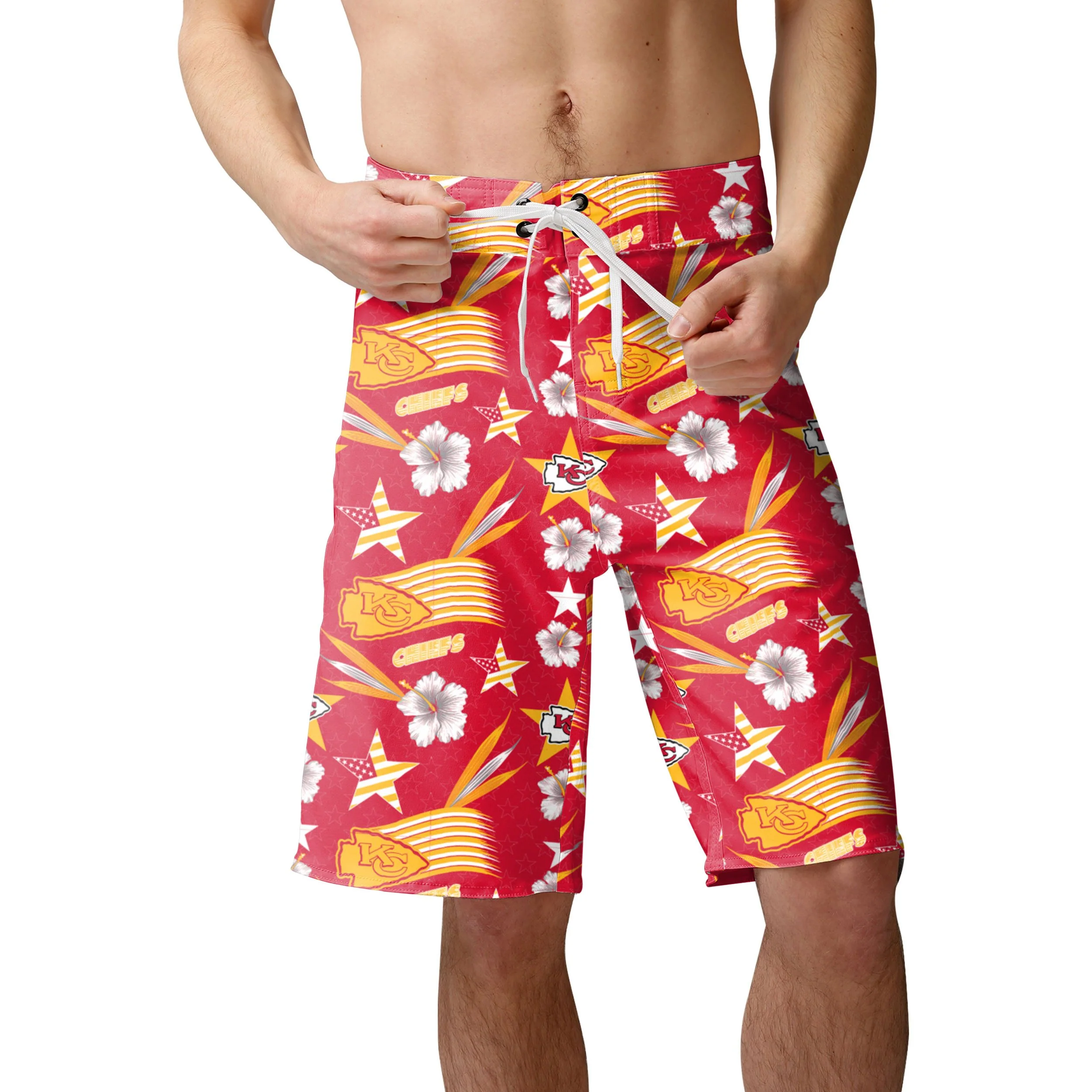 Kansas City Chiefs NFL Mens Americana Boardshorts - Image 2
