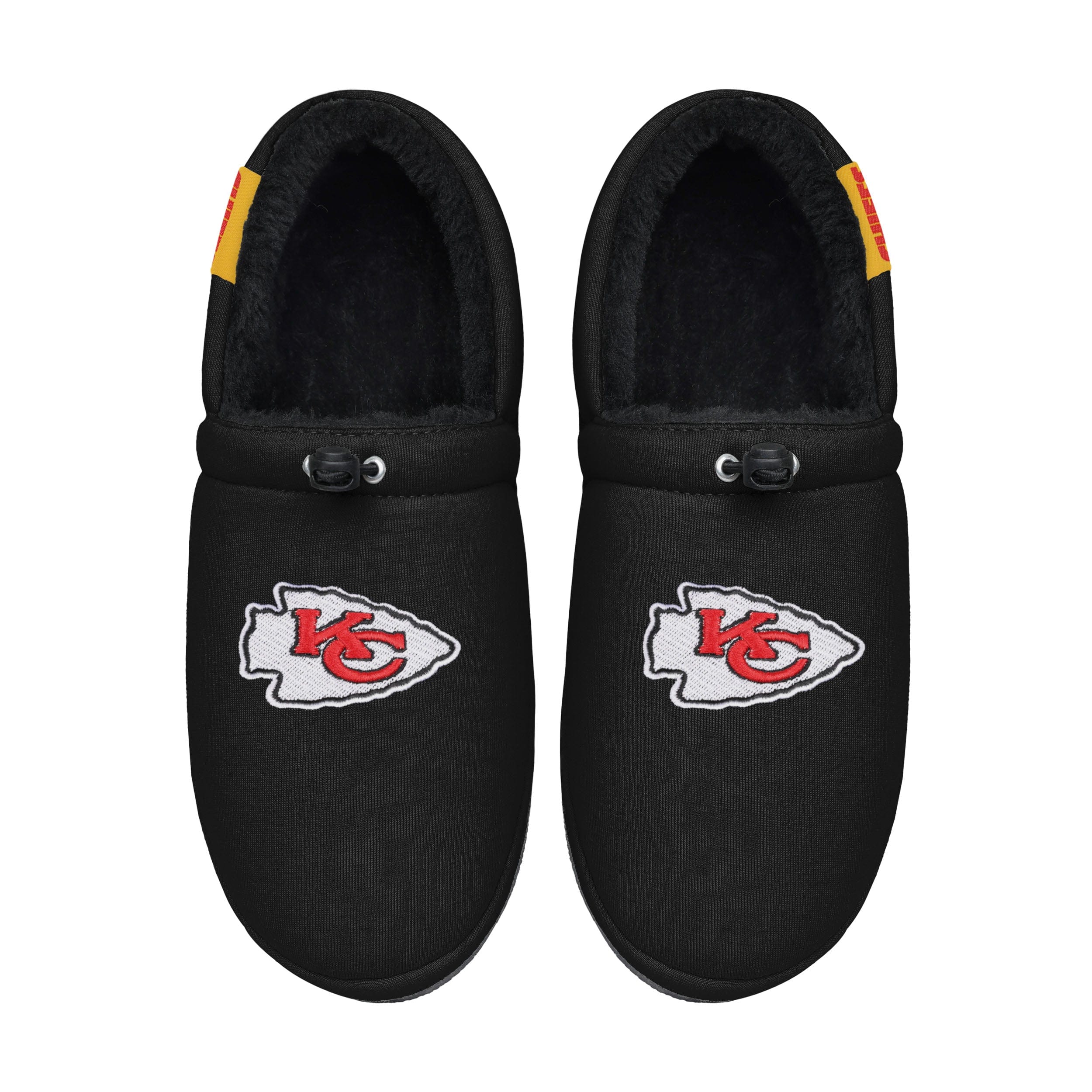 Kansas City Chiefs NFL Mens Big Logo Athletic Moccasin Slippers - Image 4