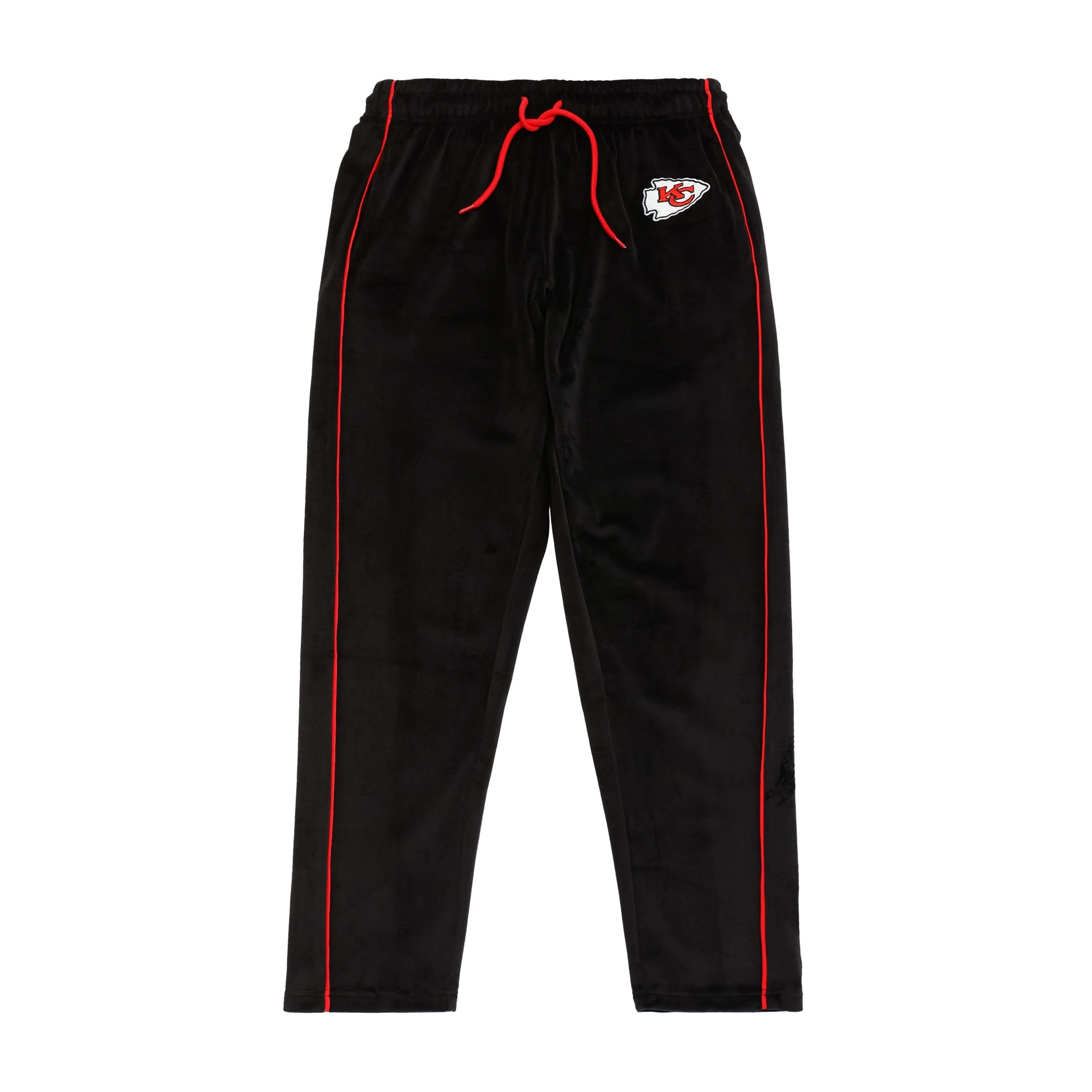 Kansas City Chiefs NFL Mens Black Velour Pants - Image 6
