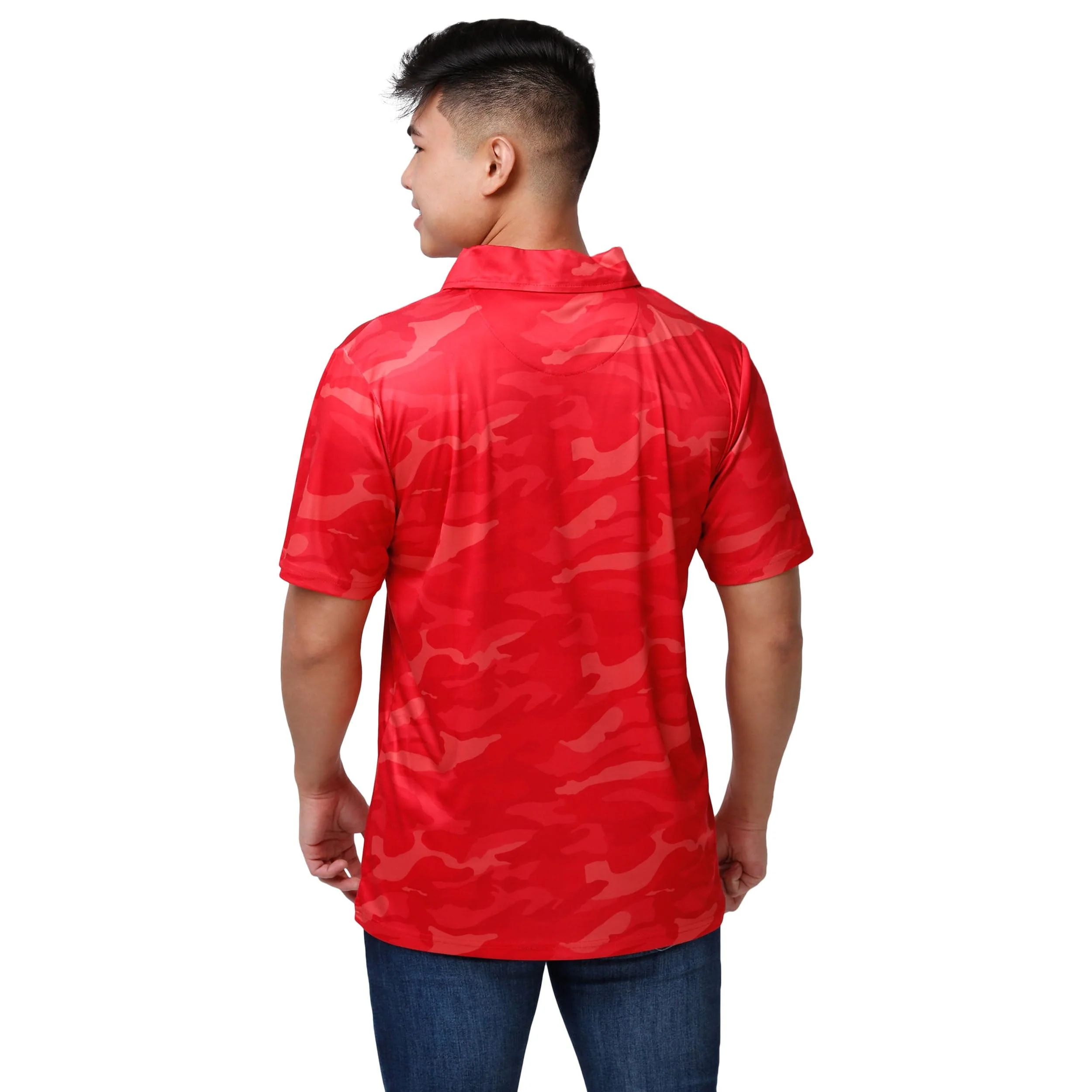 Kansas City Chiefs NFL Mens Color Camo Polyester Polo - Image 3