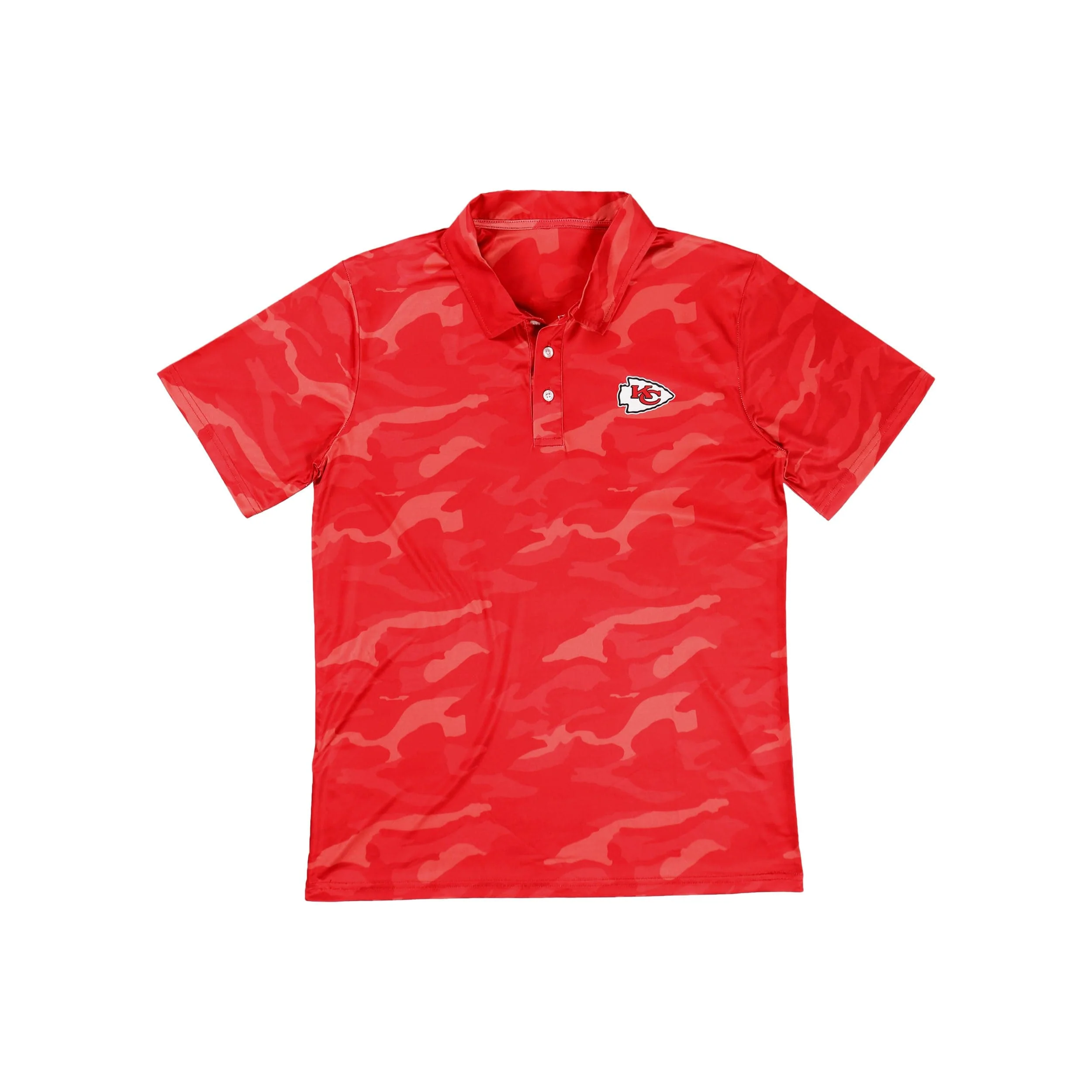 Kansas City Chiefs NFL Mens Color Camo Polyester Polo - Image 5