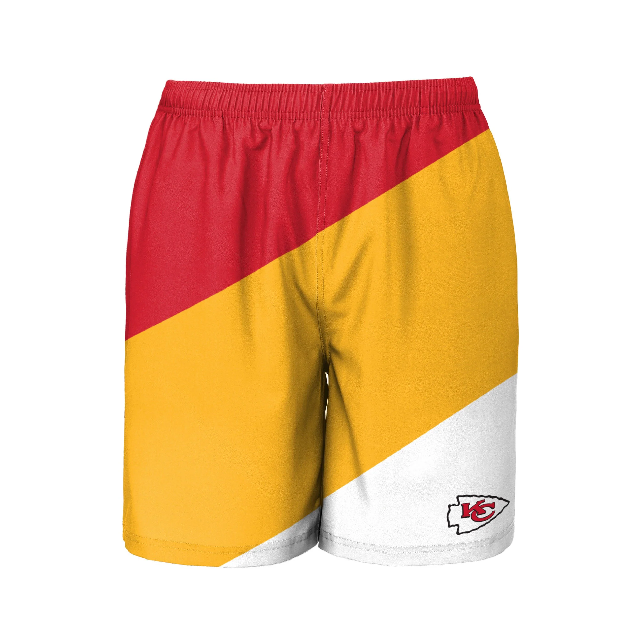 Kansas City Chiefs NFL Mens Colorblock Double Down Liner Training Shorts - Image 4