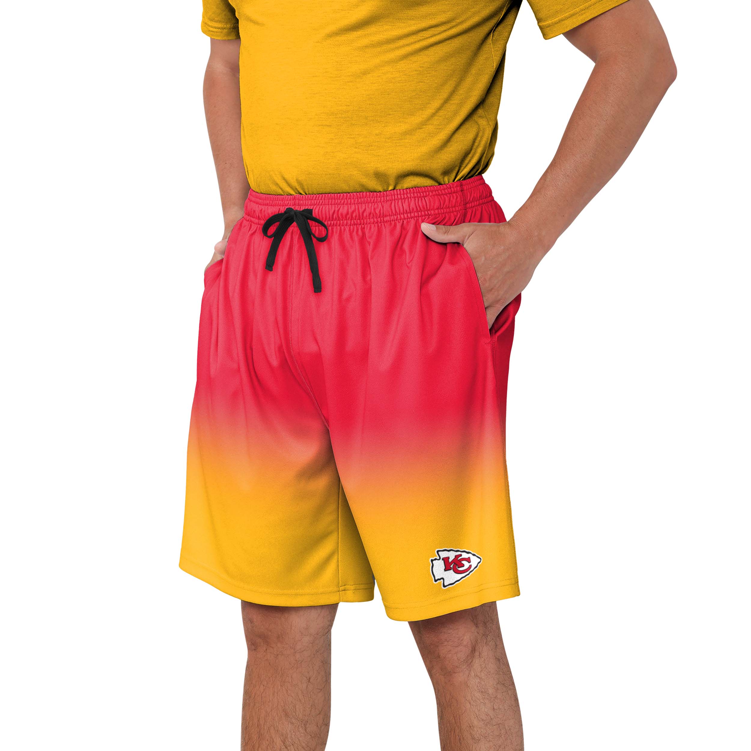 Kansas City Chiefs NFL Mens Game Ready Gradient Training Shorts - Image 2