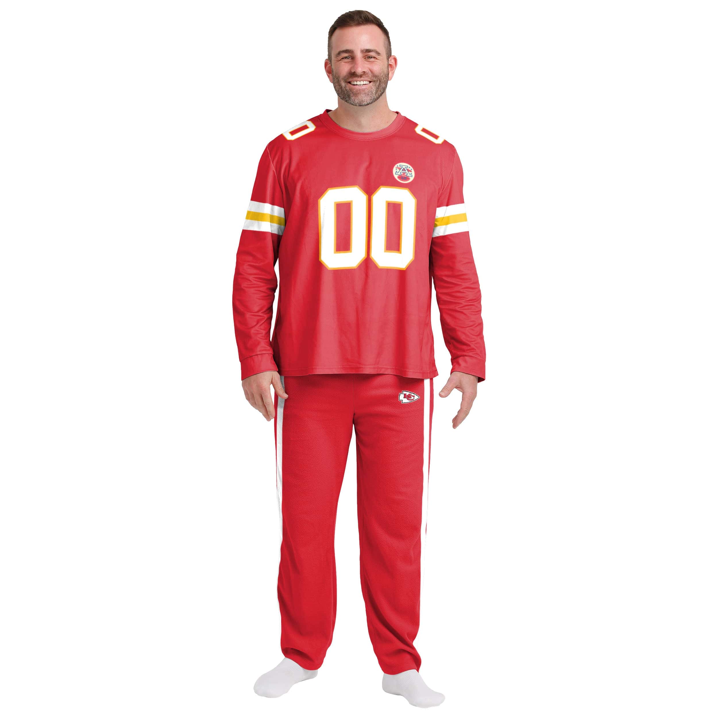 Kansas City Chiefs NFL Mens Gameday Ready Lounge Shirt - Image 3