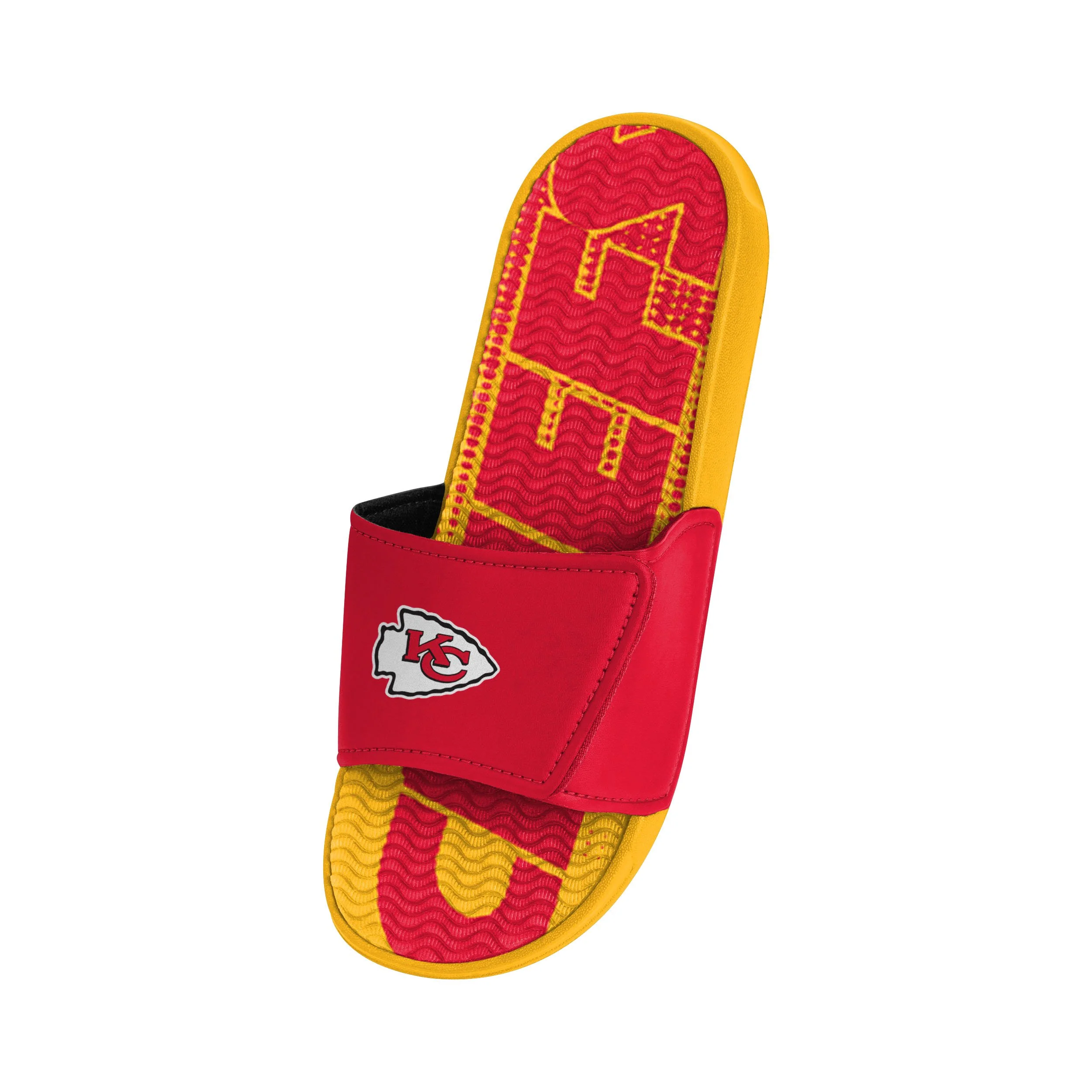 Kansas City Chiefs NFL Mens Gradient Wordmark Gel Slide - Image 3