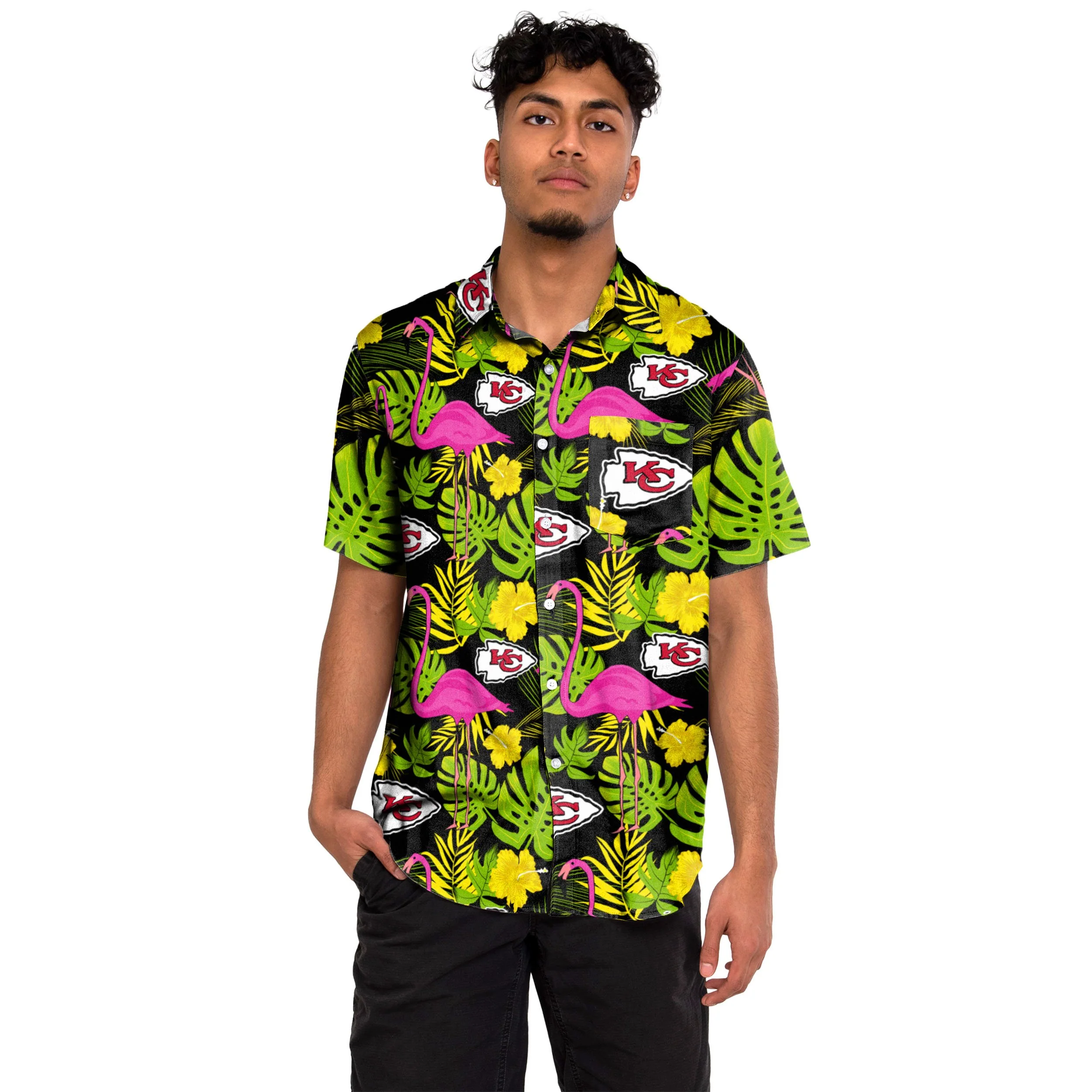 Kansas City Chiefs NFL Mens Highlights Button Up Shirt - Image 2