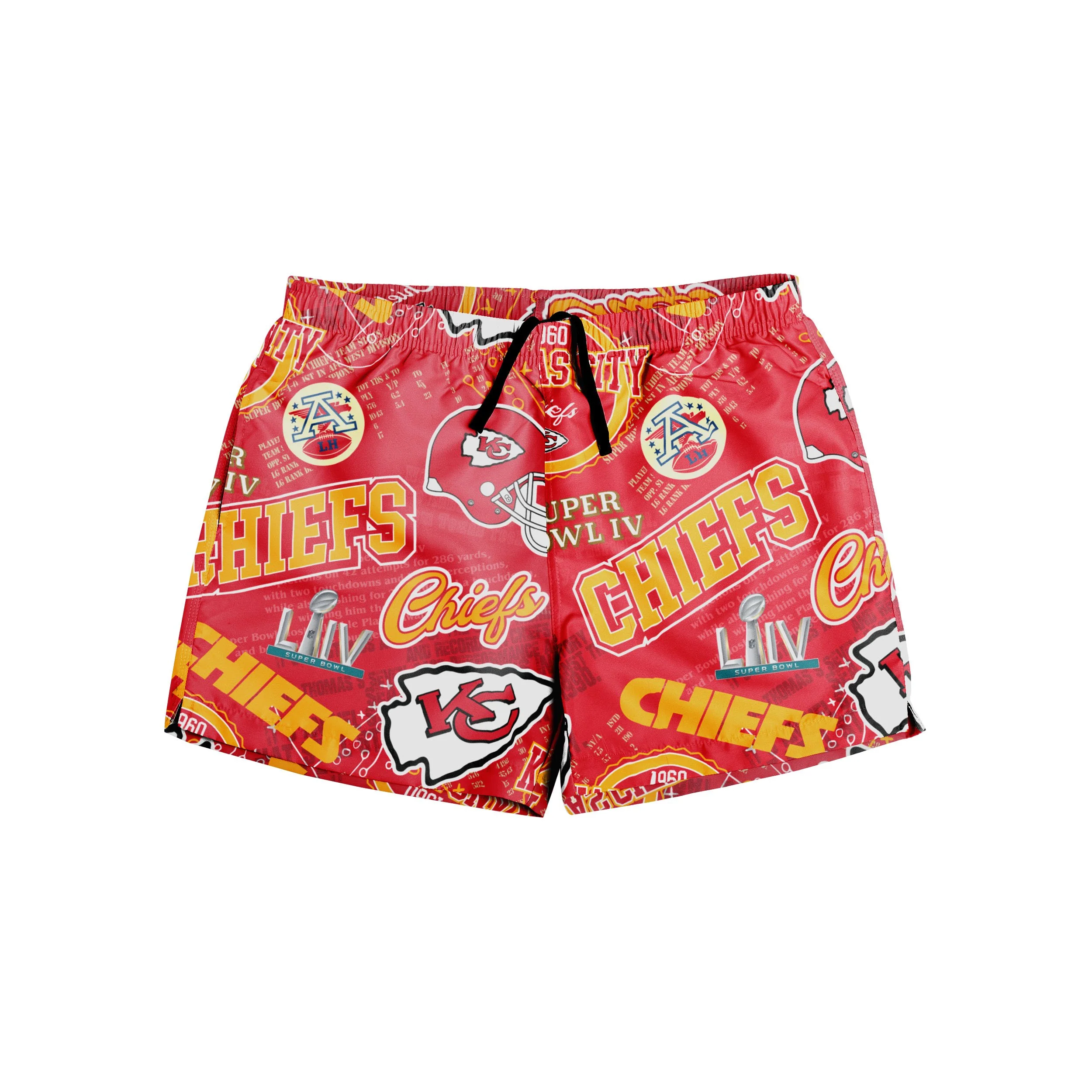 Kansas City Chiefs NFL Mens Logo Rush Swimming Trunks - Image 4