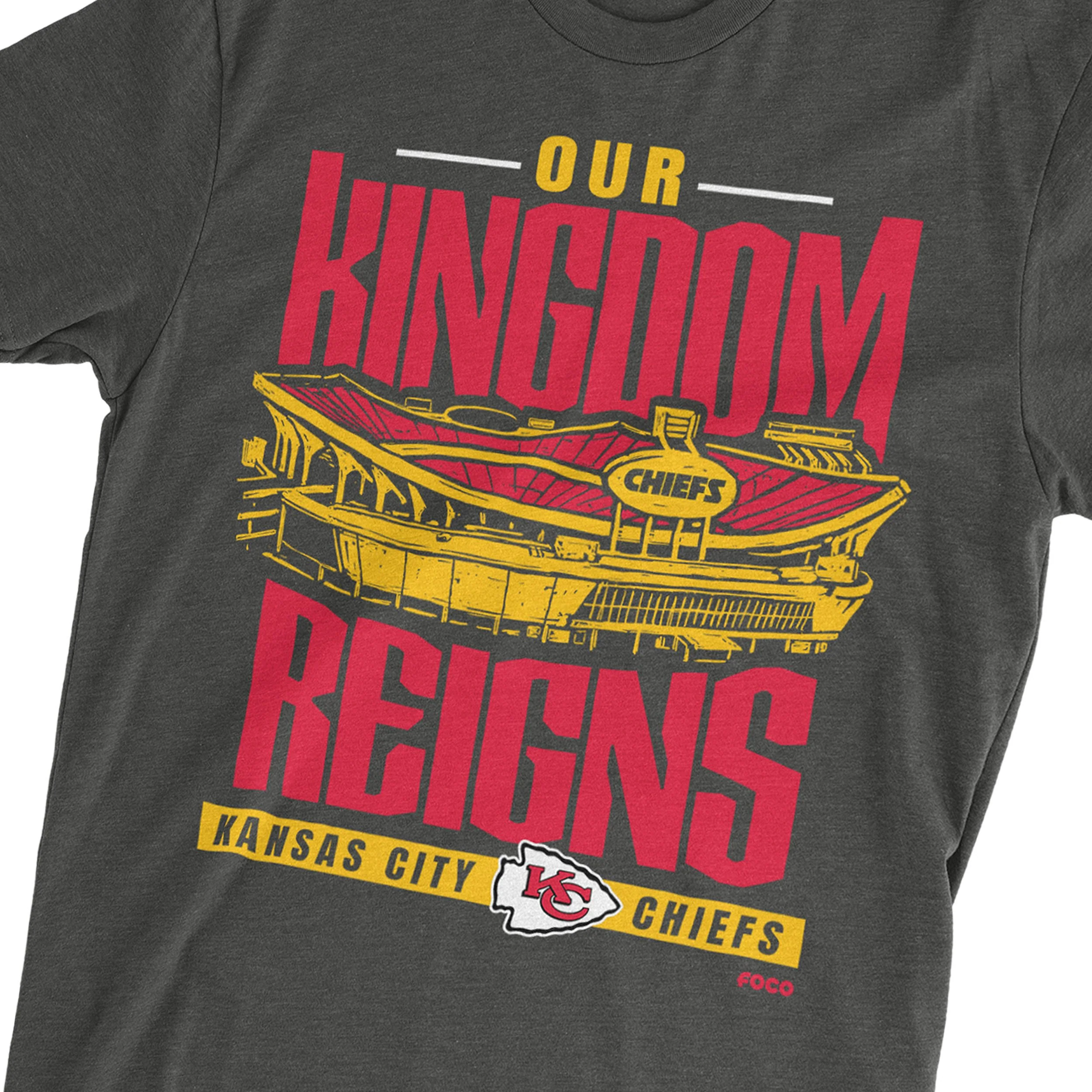 Kansas City Chiefs NFL Mens Our Kingdom Reigns T-Shirt - Image 3