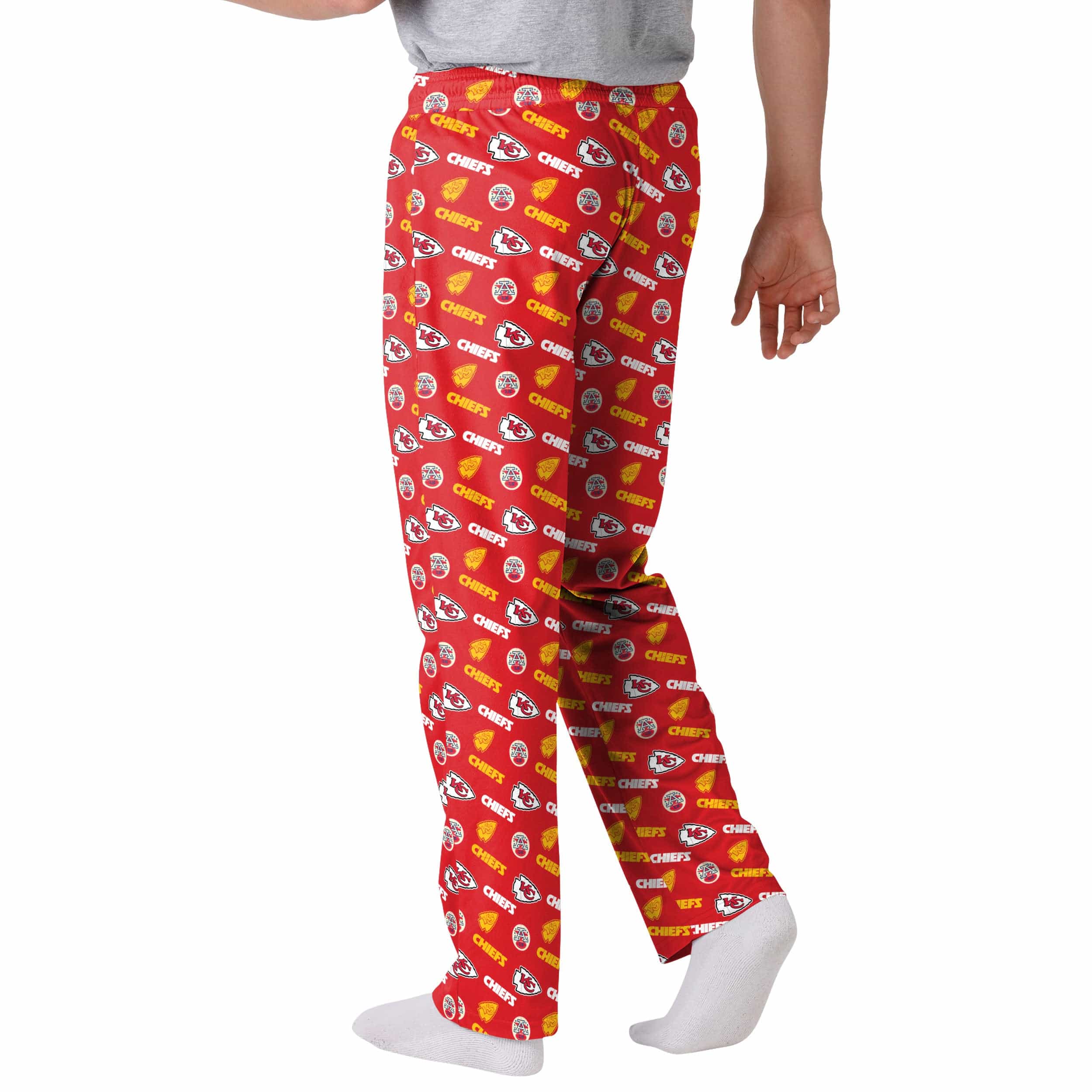 Kansas City Chiefs NFL Mens Repeat Print Lounge Pants - Image 2