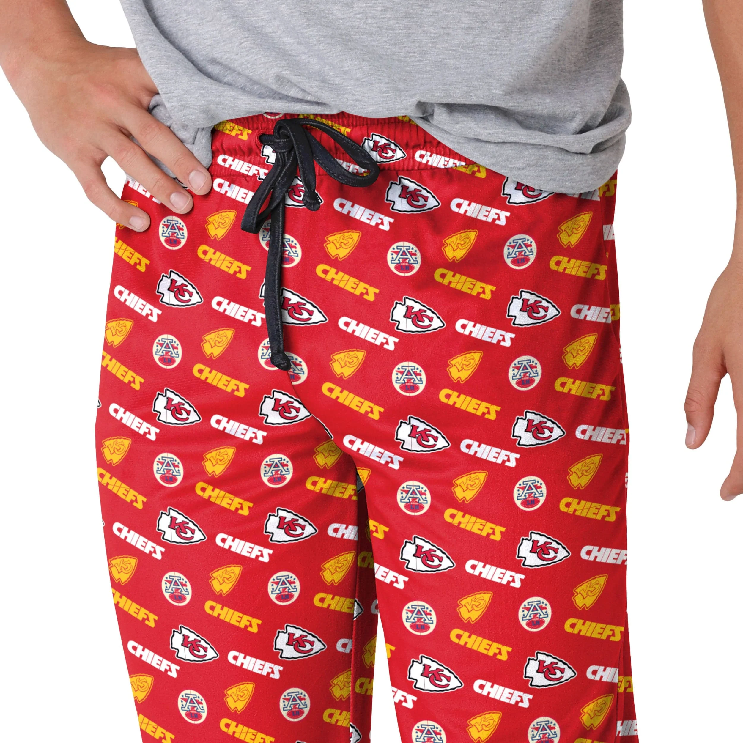 Kansas City Chiefs NFL Mens Repeat Print Lounge Pants - Image 3