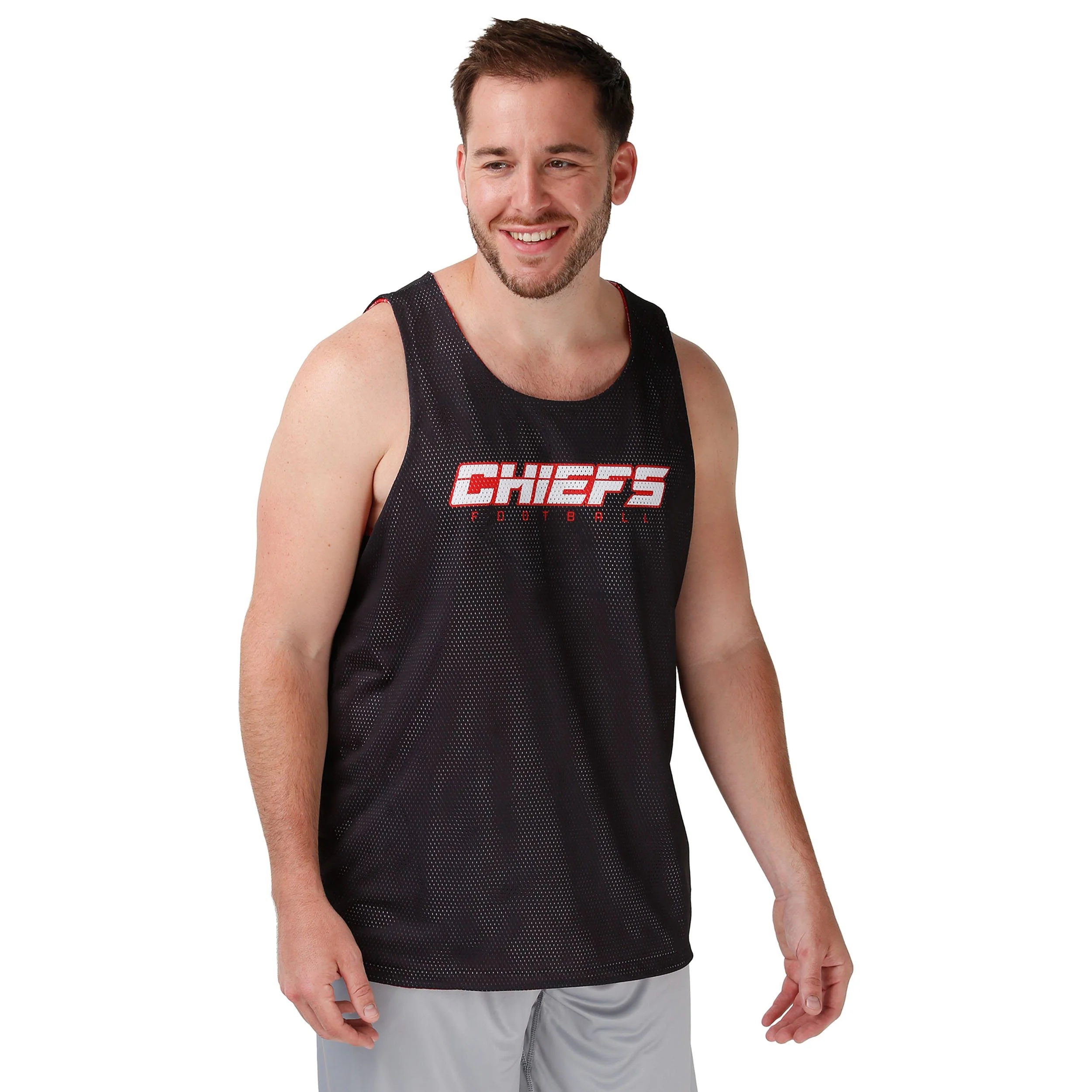 Kansas City Chiefs NFL Mens Reversible Floral Change-Up Sleeveless Top - Image 3