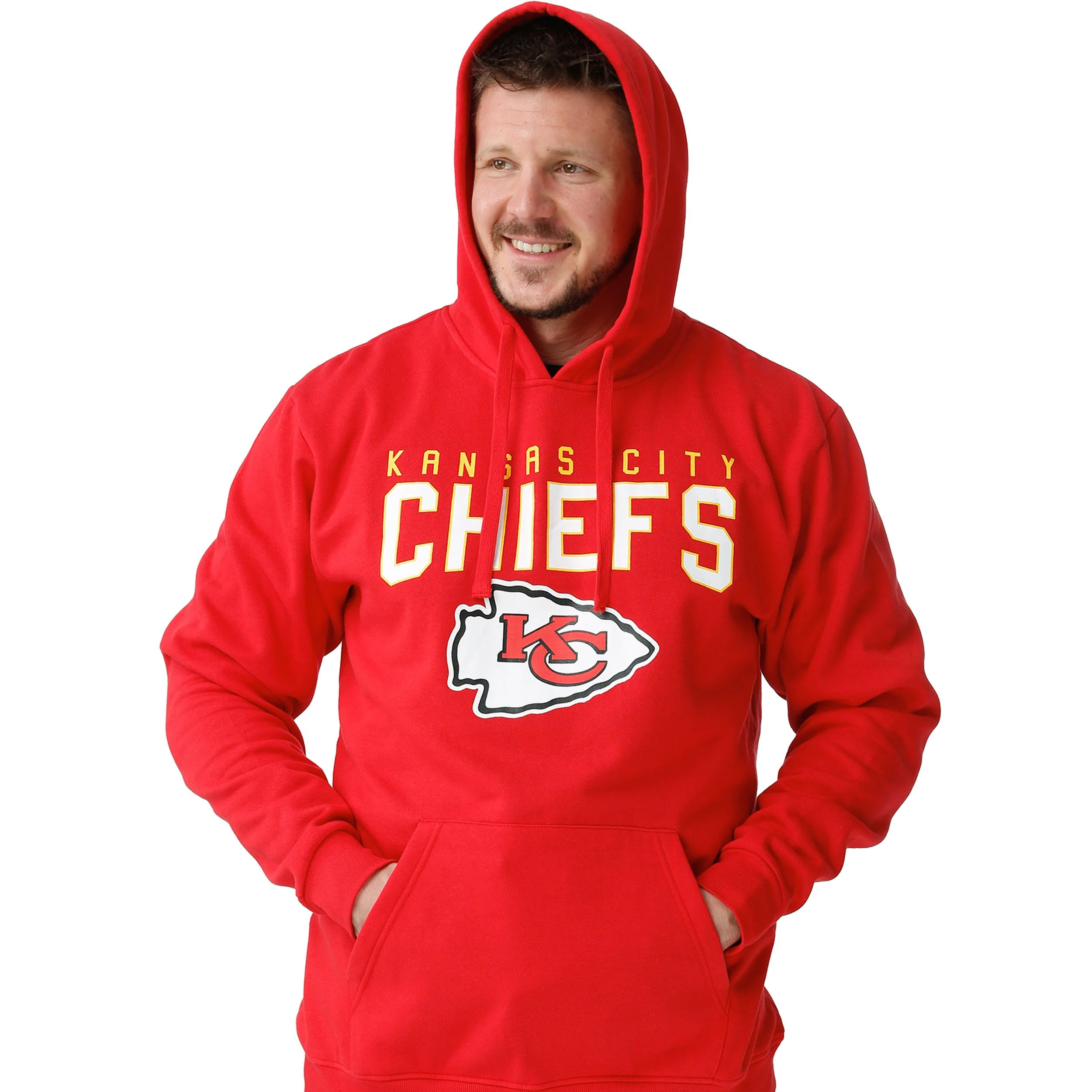 Kansas City Chiefs NFL Mens Solid Hoodie - Image 2