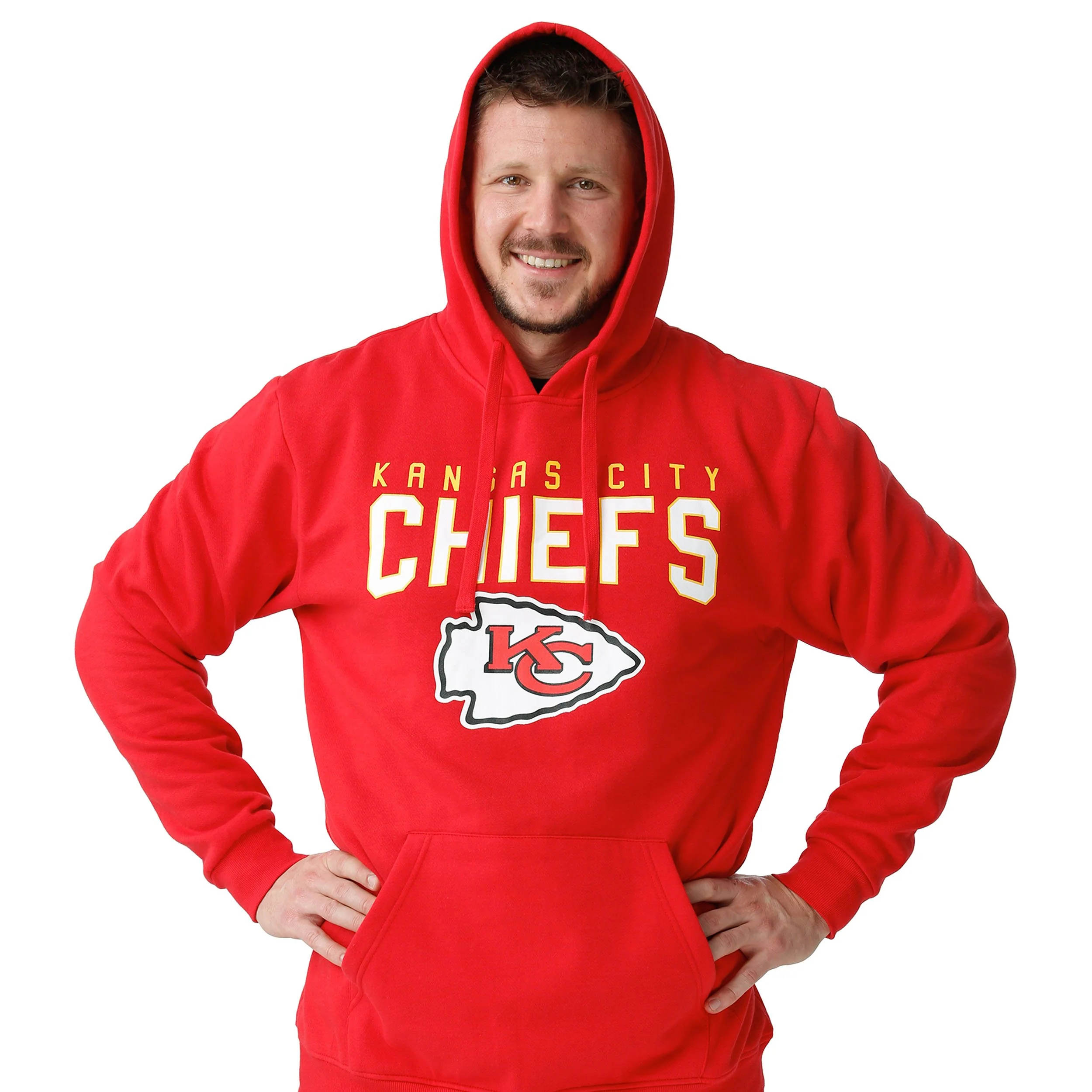 Kansas City Chiefs NFL Mens Solid Hoodie - Image 3