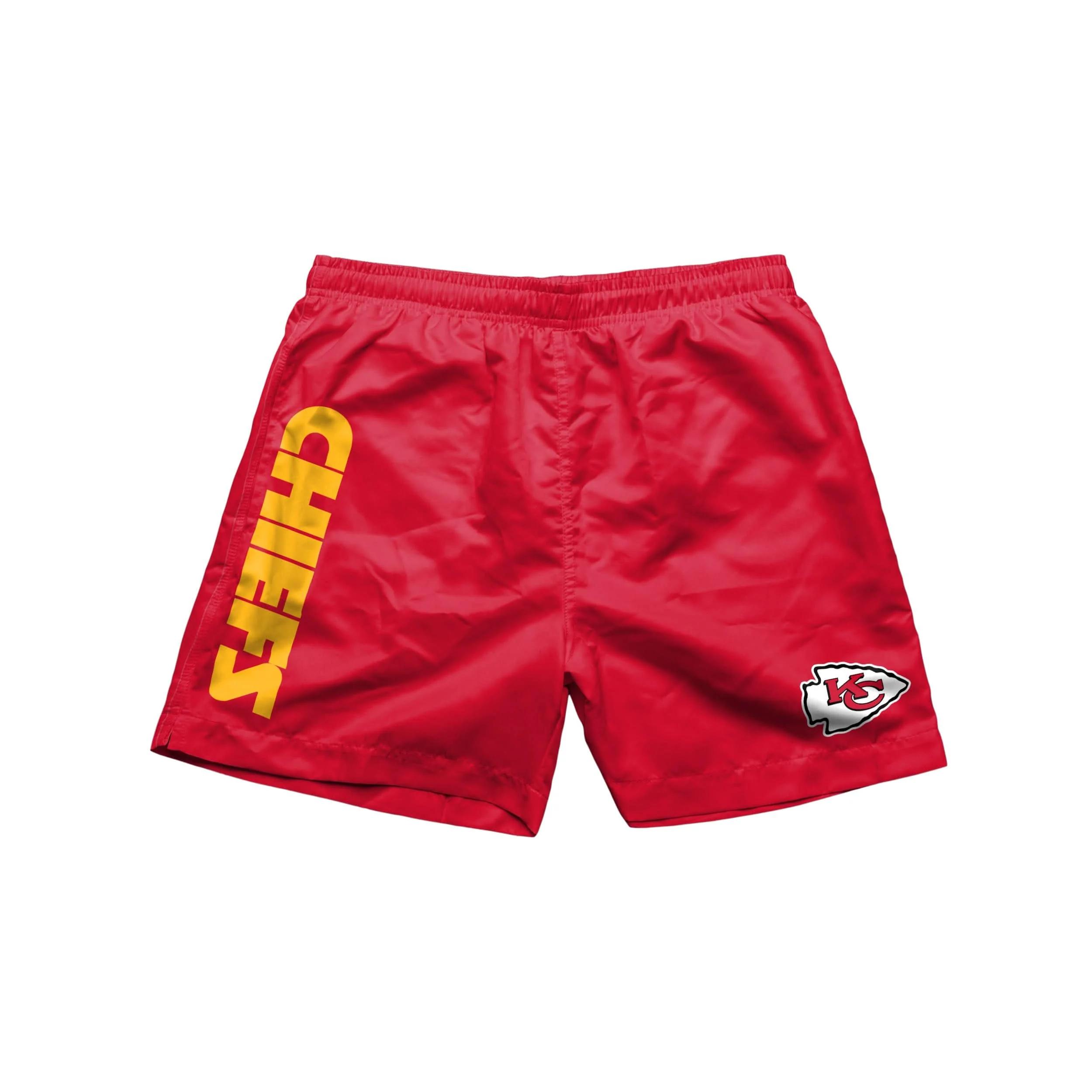 Kansas City Chiefs NFL Mens Solid Wordmark 5.5" Swimming Trunks - Image 4