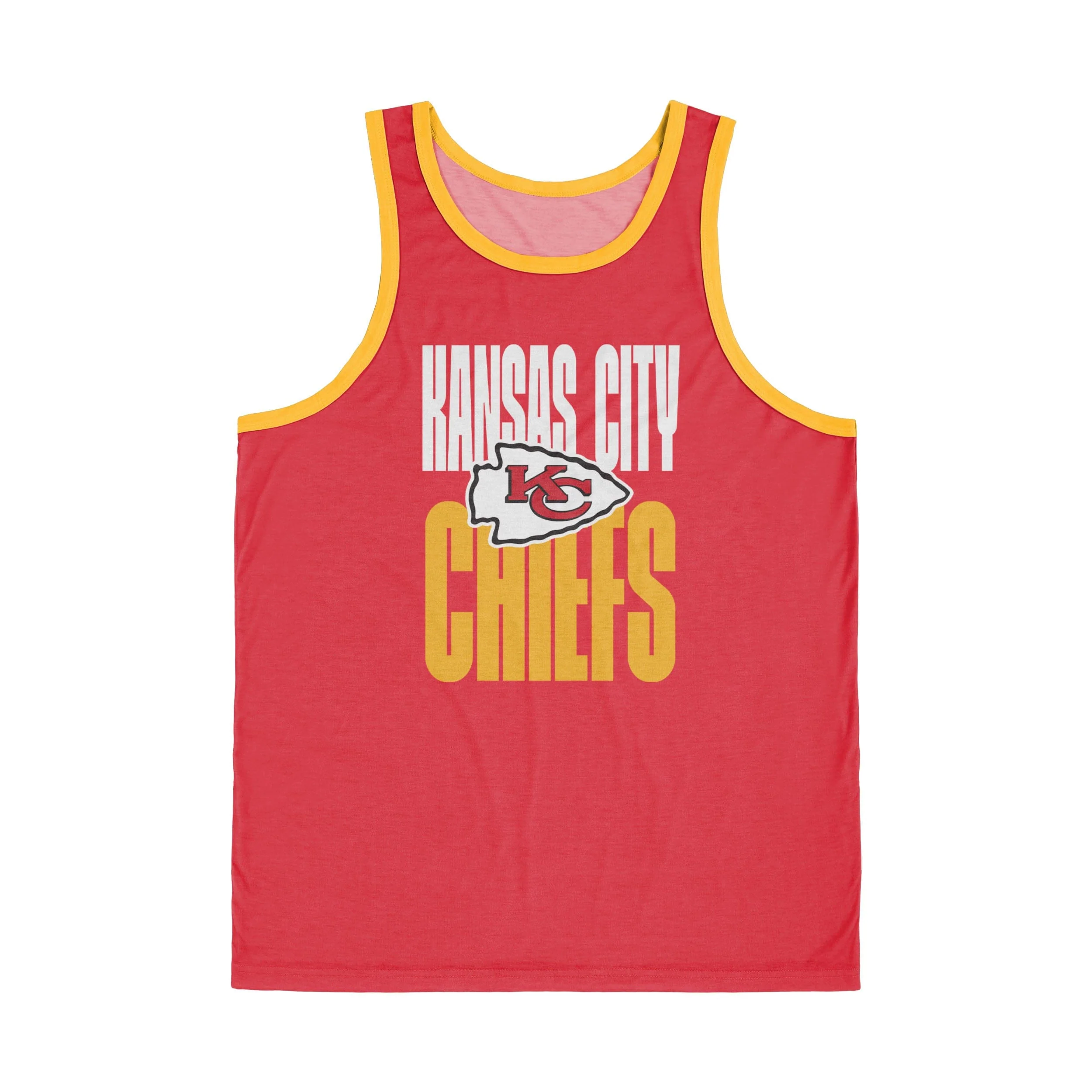 Kansas City Chiefs NFL Mens Solid Wordmark Sleeveless Top - Image 3