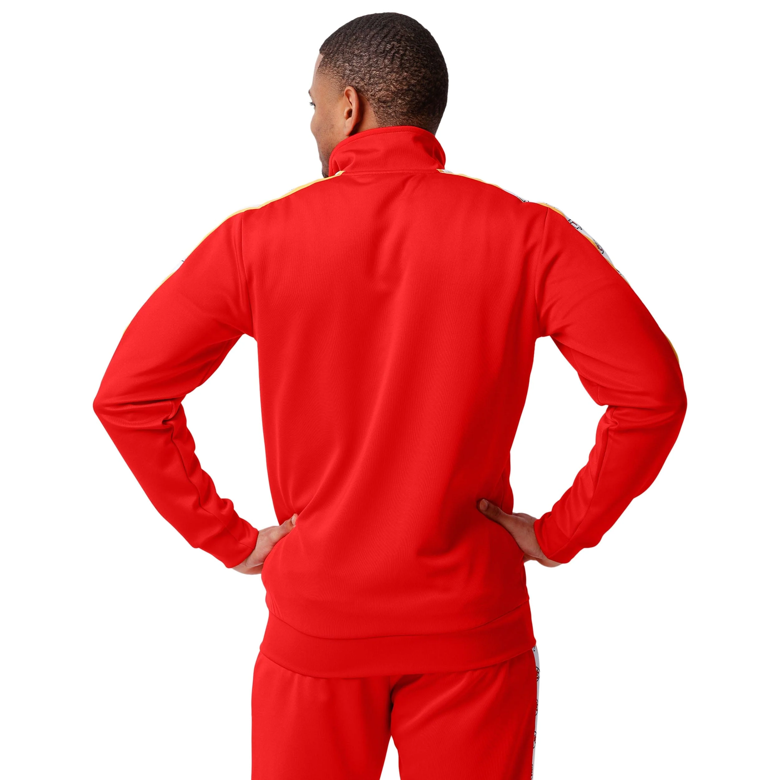 Kansas City Chiefs NFL Mens Stripe Logo Track Jacket - Image 2