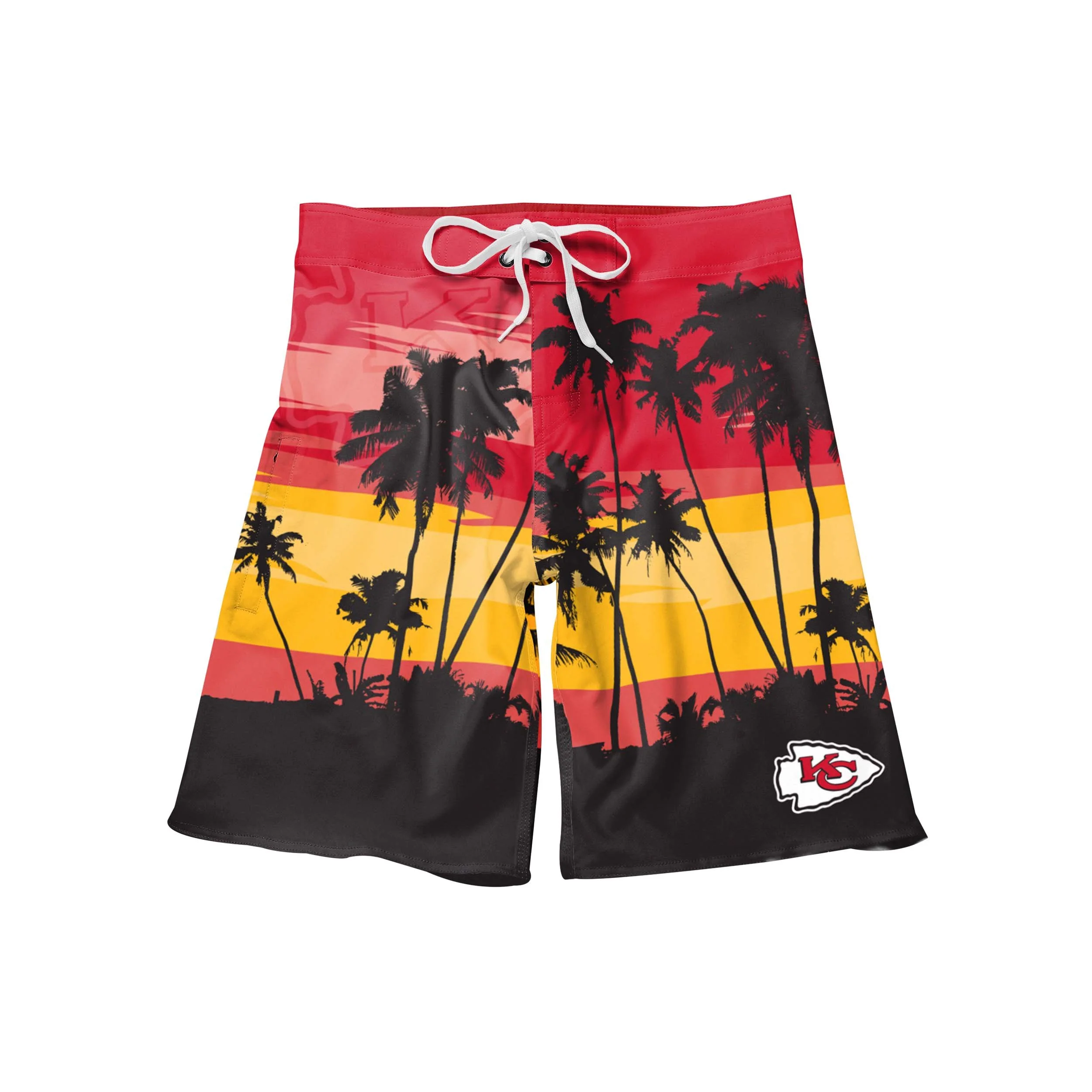 Kansas City Chiefs NFL Mens Sunset Boardshorts - Image 4