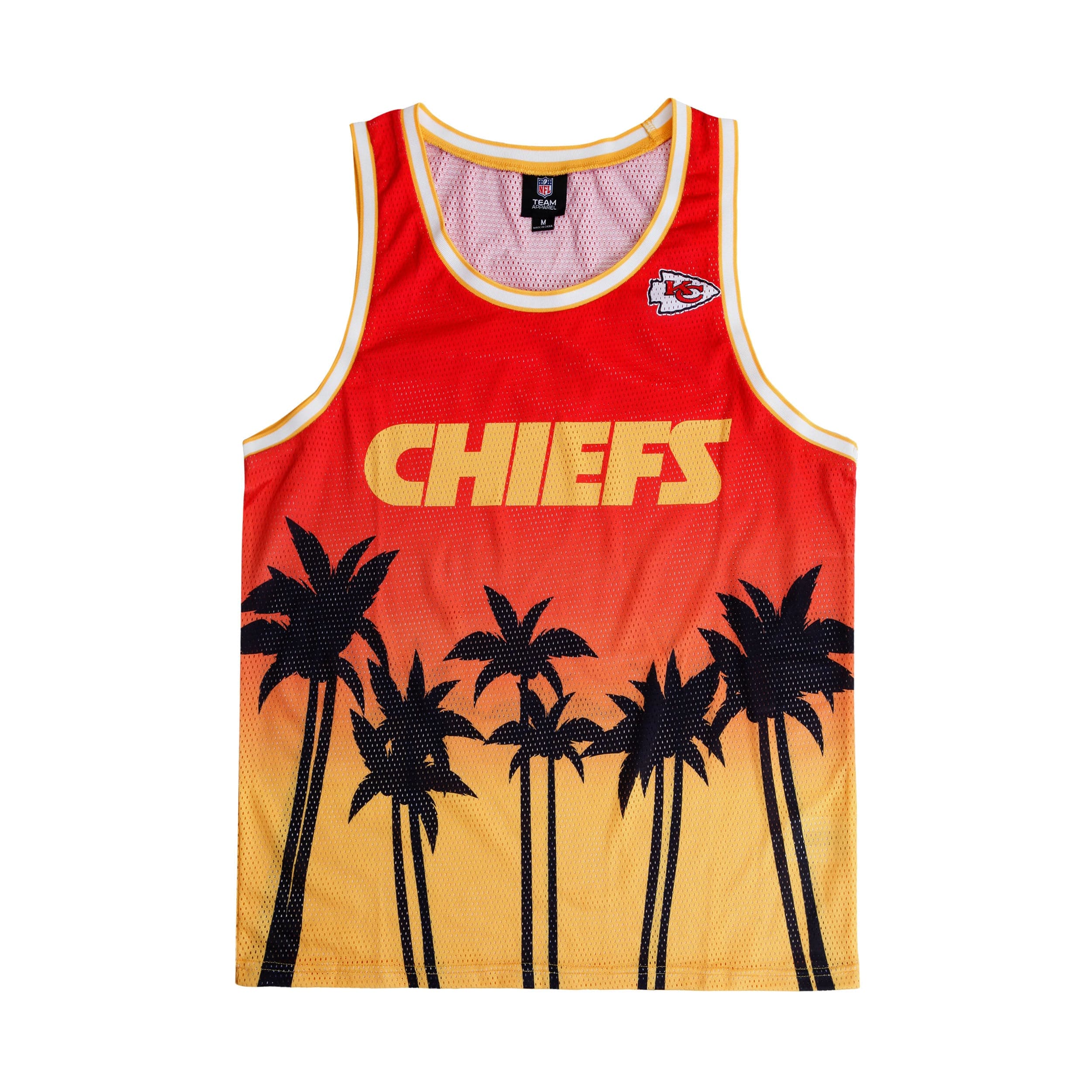 Kansas City Chiefs NFL Mens Sunset Sleeveless Top - Image 4