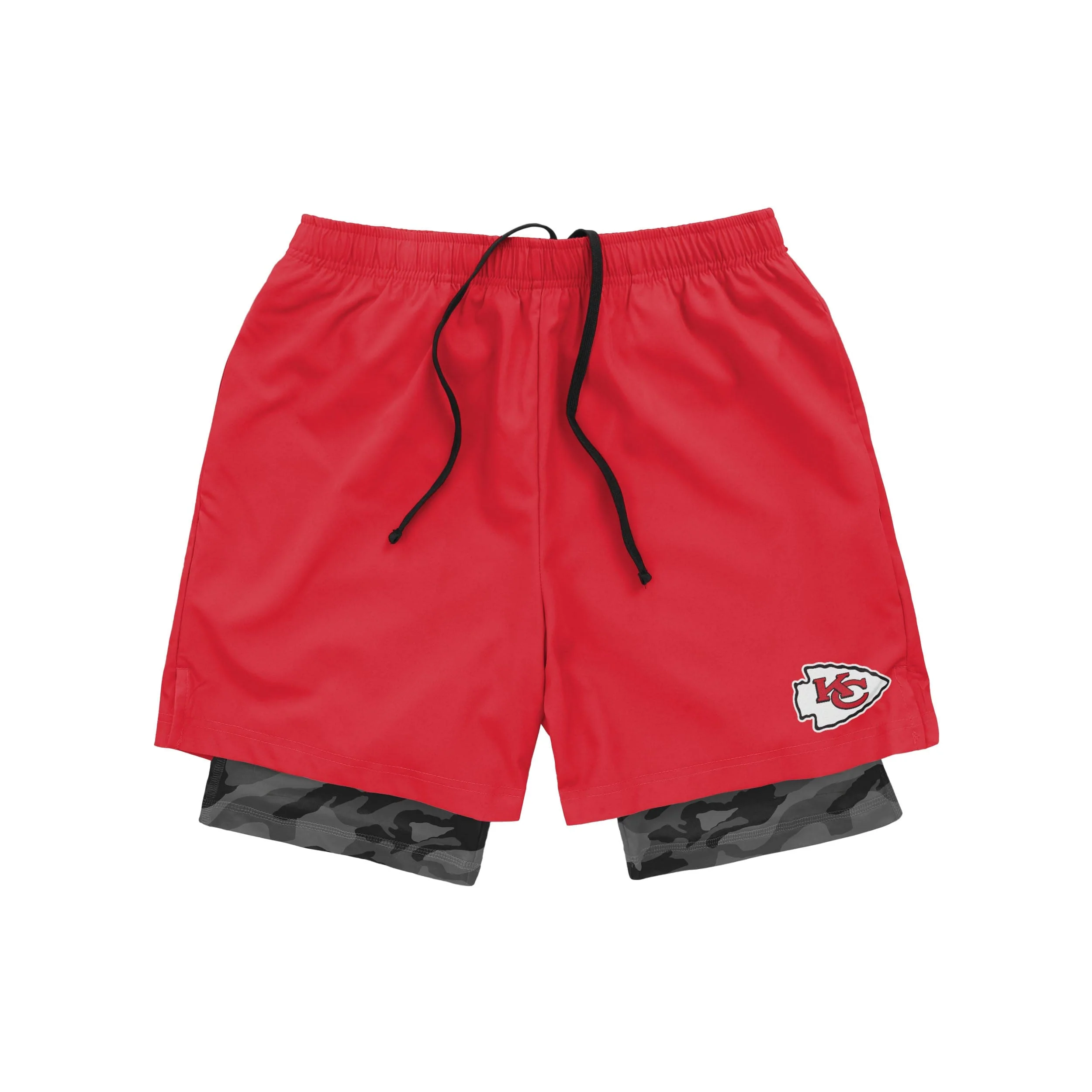 Kansas City Chiefs NFL Mens Team Color Camo Liner Shorts - Image 4