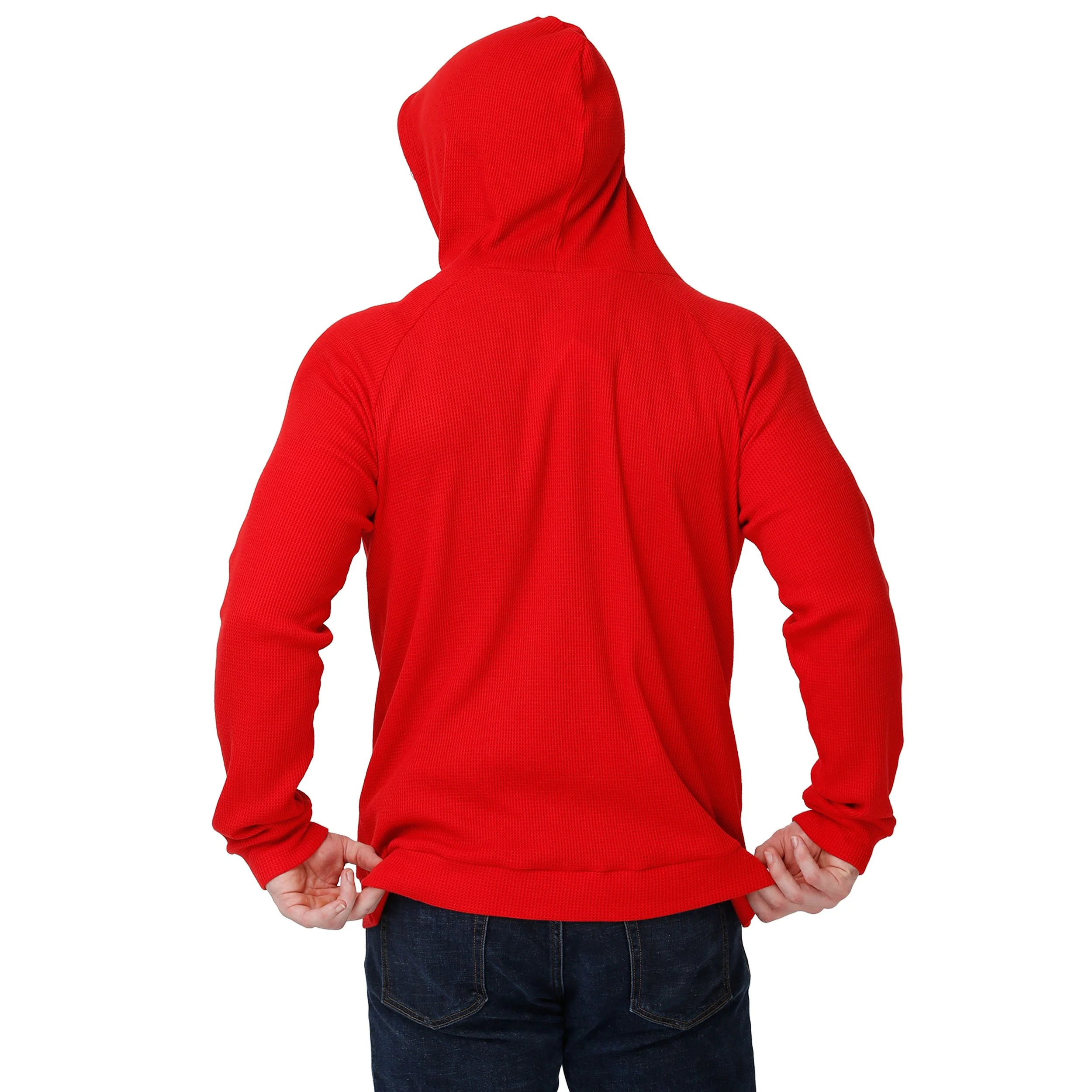 Kansas City Chiefs NFL Mens Team Color Waffle Hoodie - Image 2