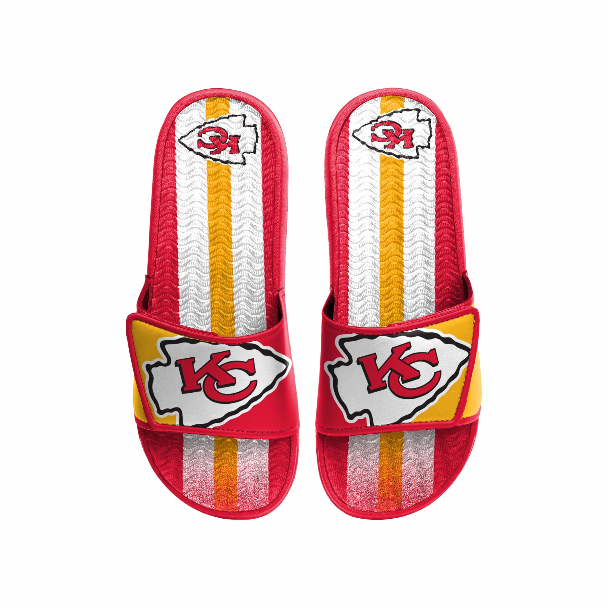 Kansas City Chiefs NFL Mens Team Stripe Gel Slide - Image 2