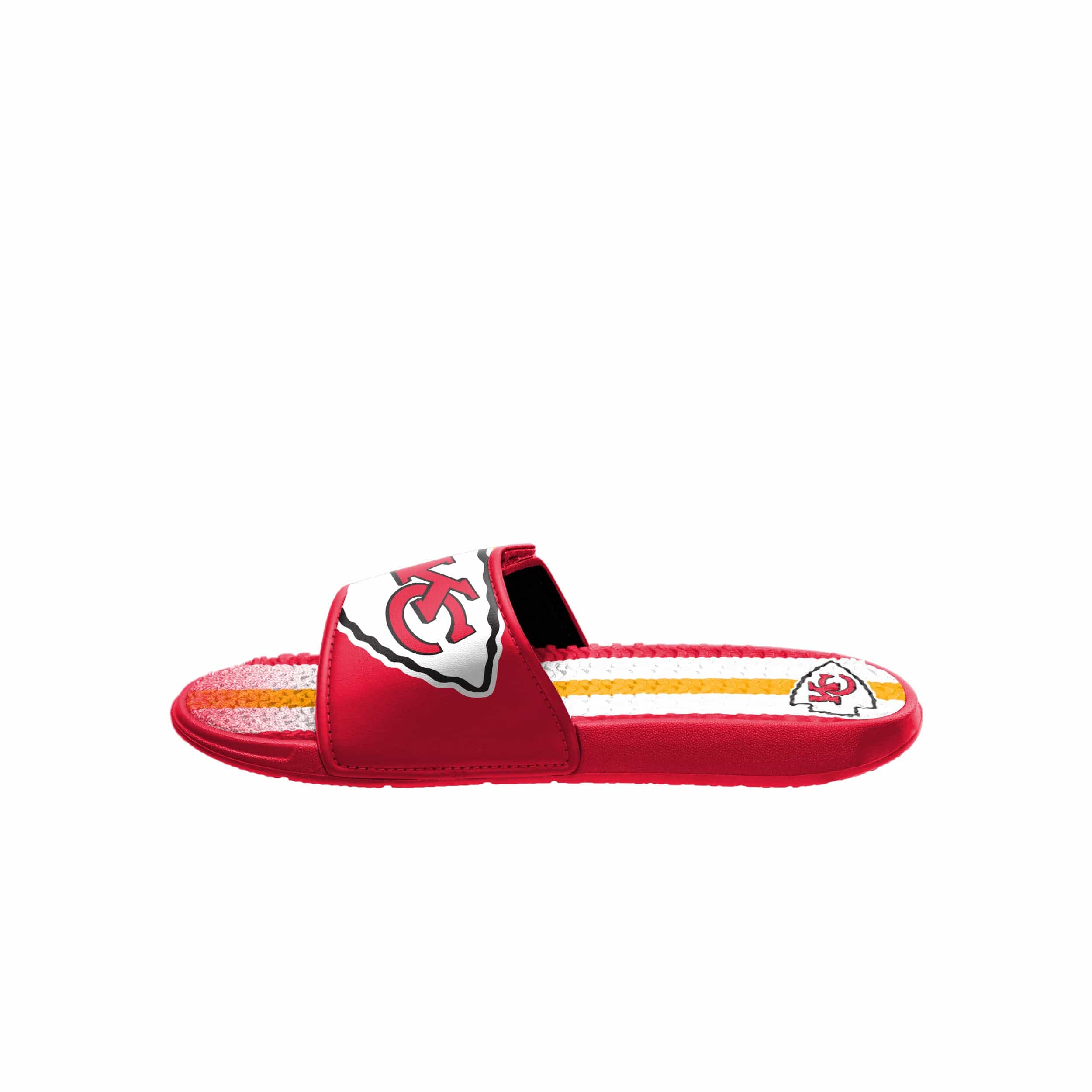 Kansas City Chiefs NFL Mens Team Stripe Gel Slide - Image 4