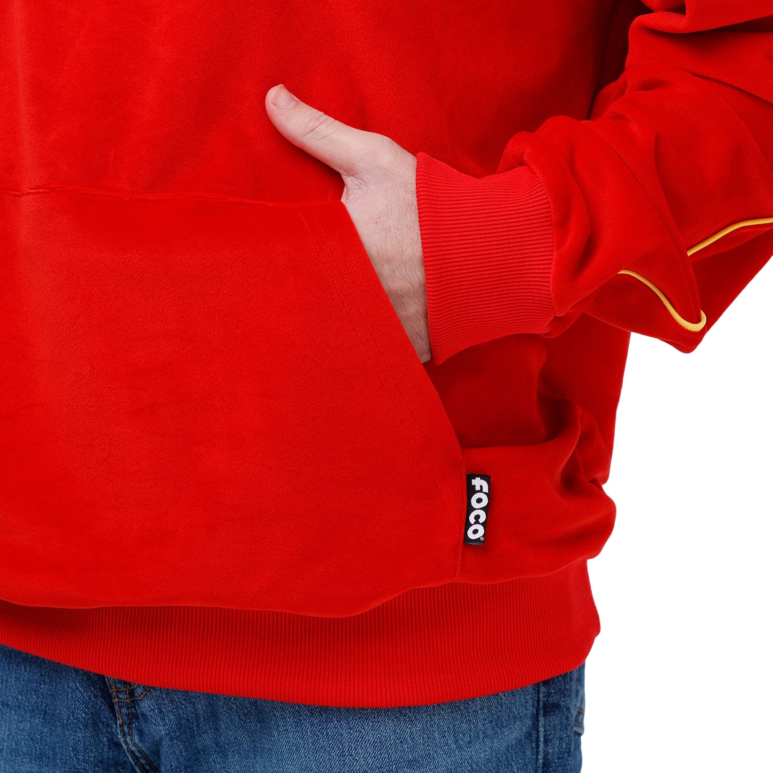 Kansas City Chiefs NFL Mens Velour Hooded Sweatshirt - Image 3