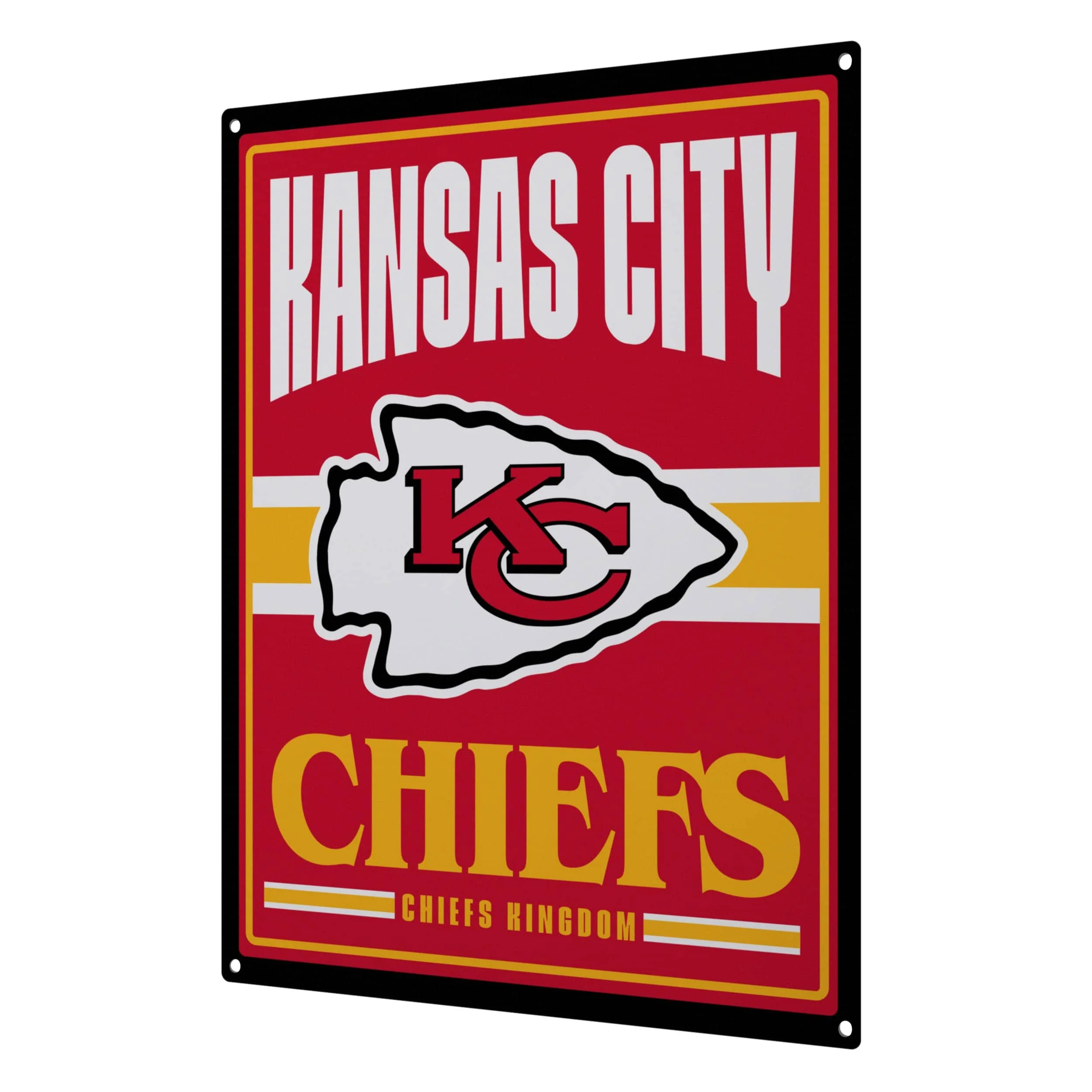 Kansas City Chiefs NFL Metal Tacker Wall Sign - Image 2