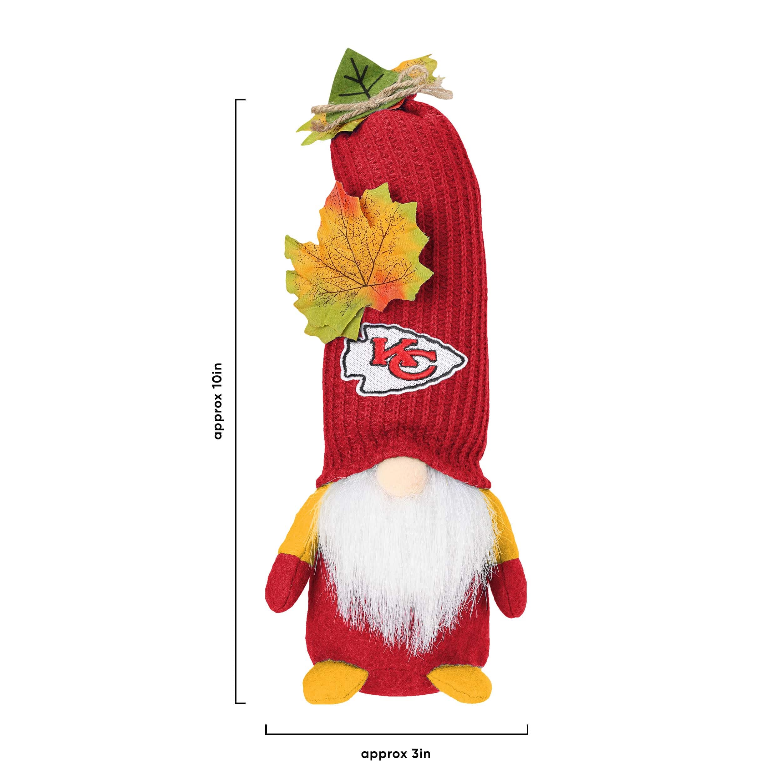 Kansas City Chiefs NFL Mixed Material Harvest Plush Gnome - Image 4