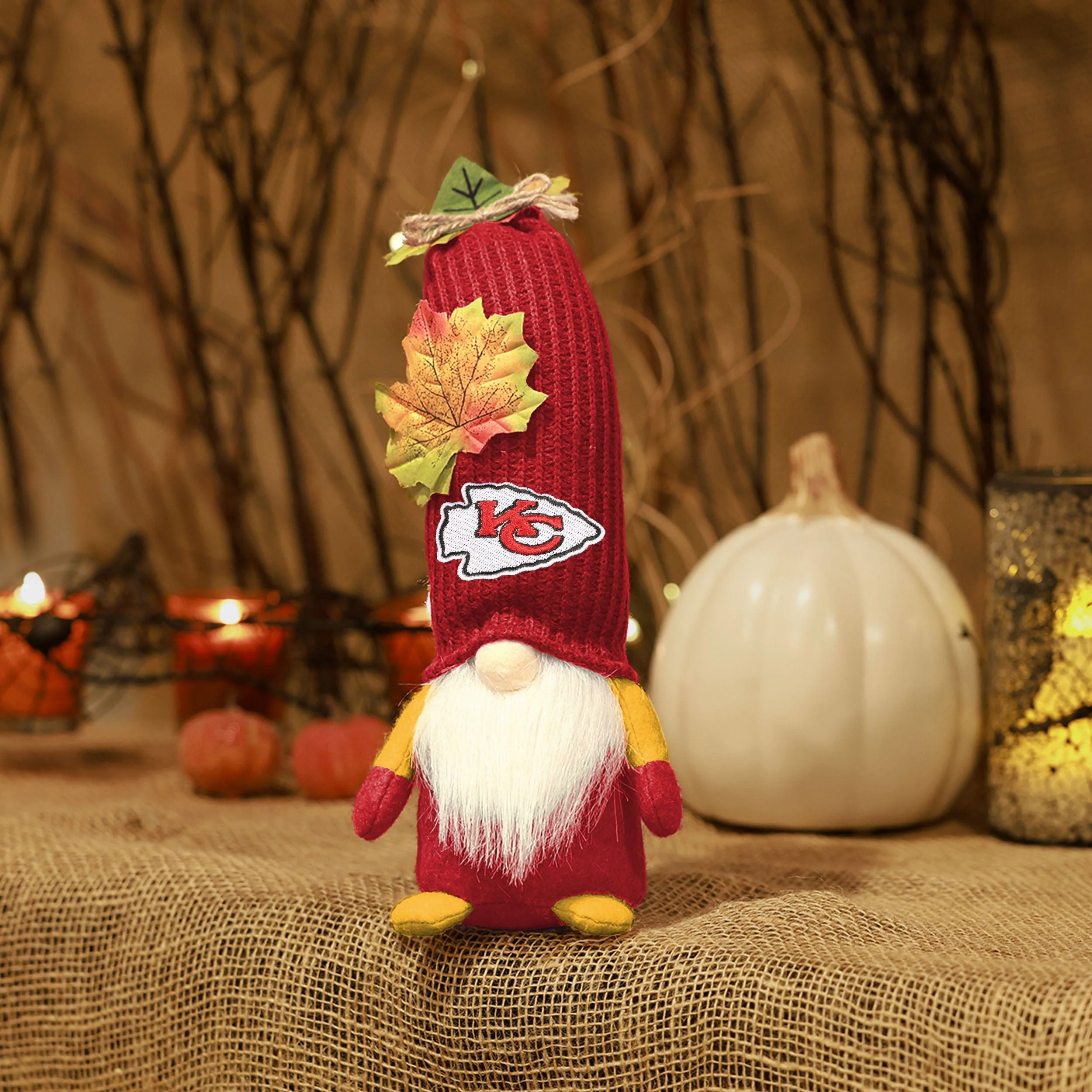 Kansas City Chiefs NFL Mixed Material Harvest Plush Gnome - Image 5