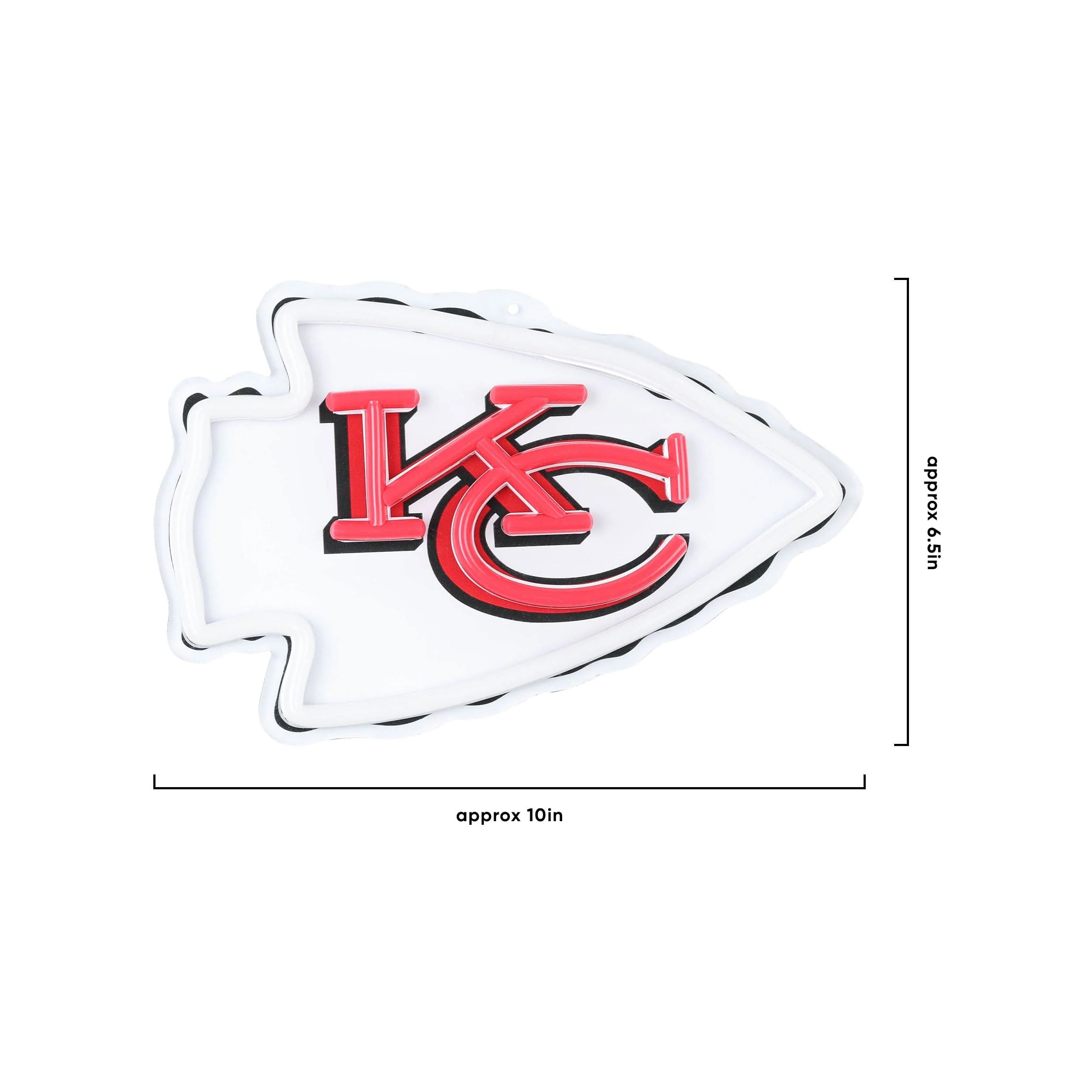 Kansas City Chiefs NFL Neon Light Up Big Logo Chain - Image 5