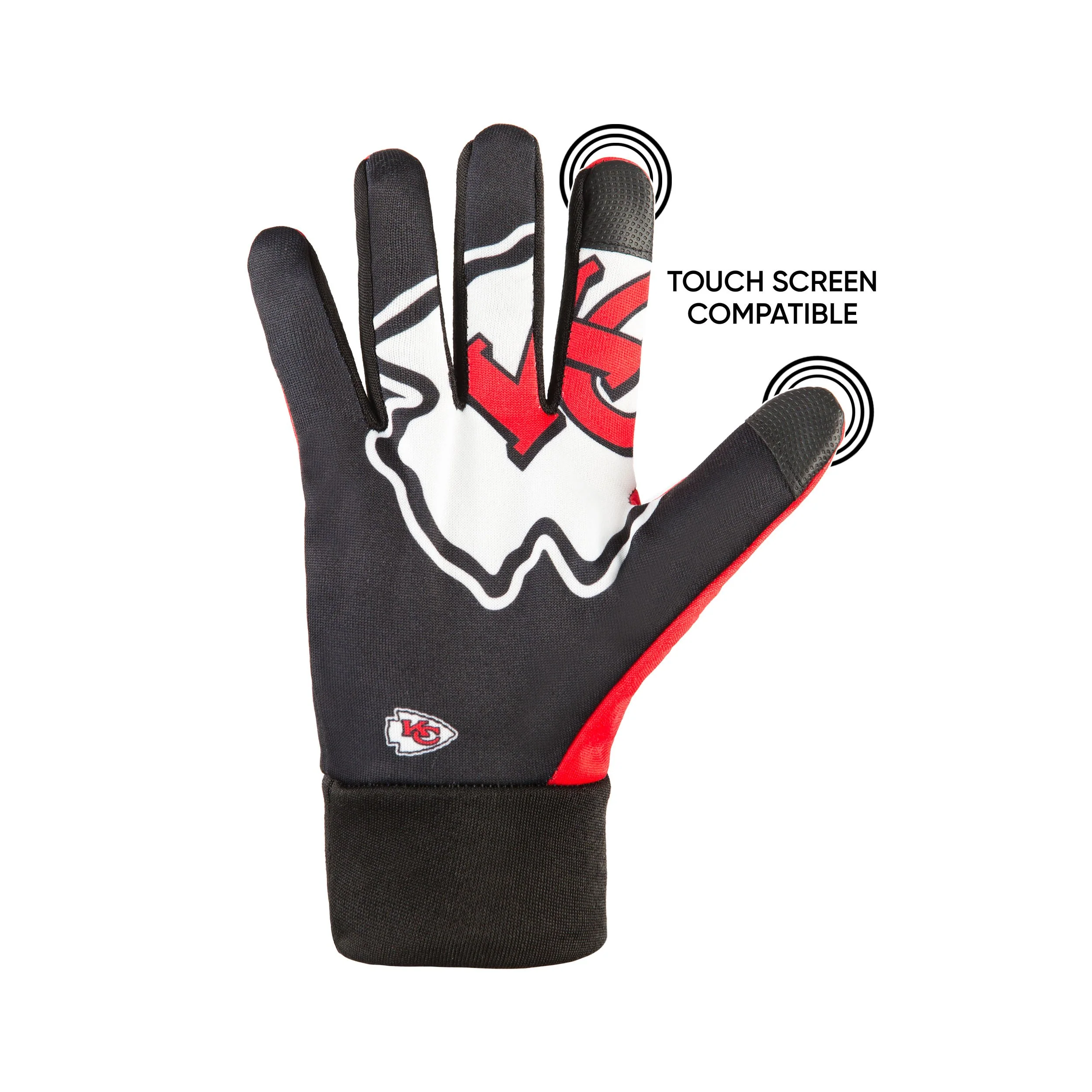 Kansas City Chiefs NFL Palm Logo Texting Gloves - Image 3