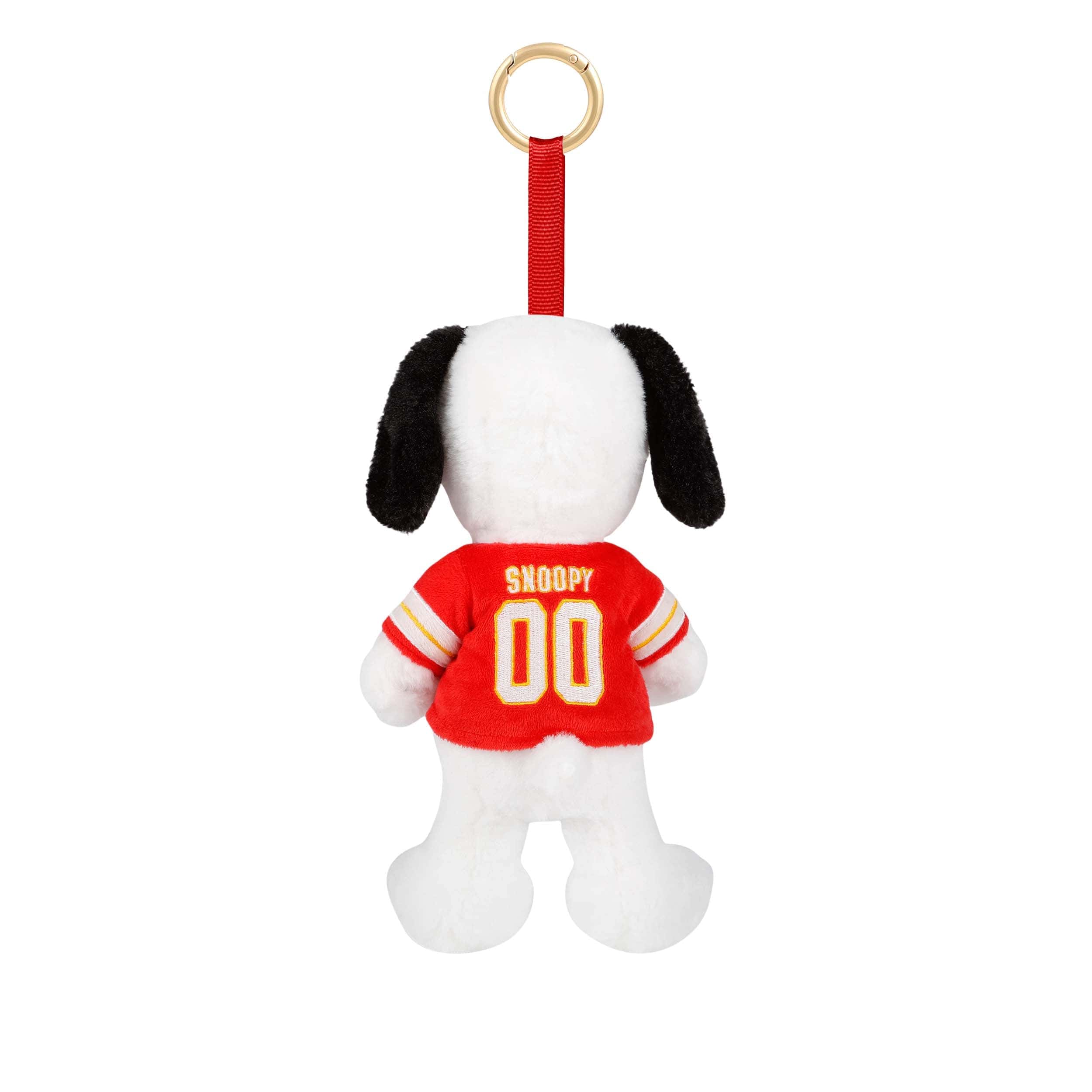 Kansas City Chiefs NFL Plush Snoopy Peanuts Bag Charm Keychain - Image 3