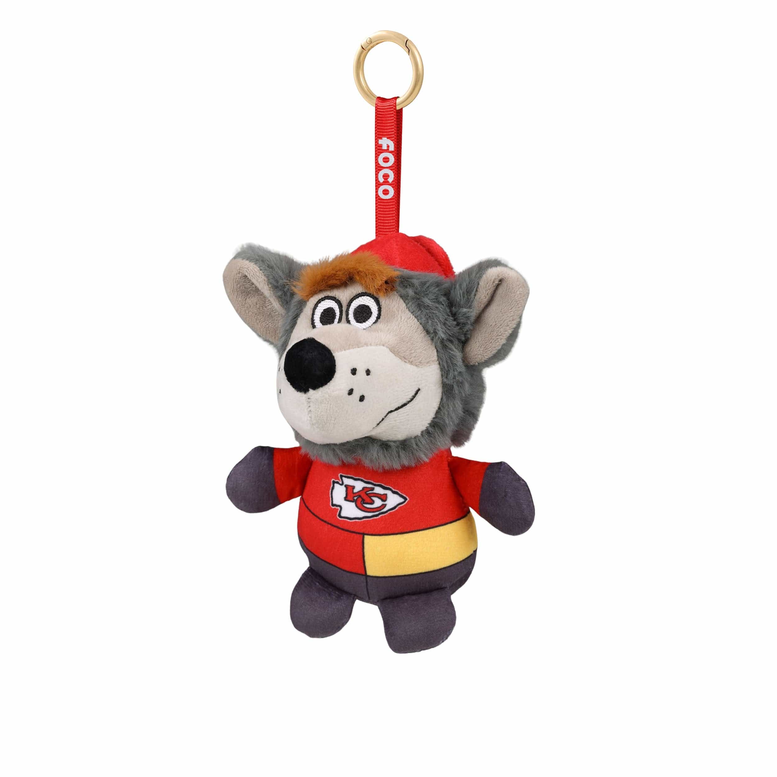Kansas City Chiefs NFL Plush Teamie Beanie Mascot Bag Charm Keychain - Image 3