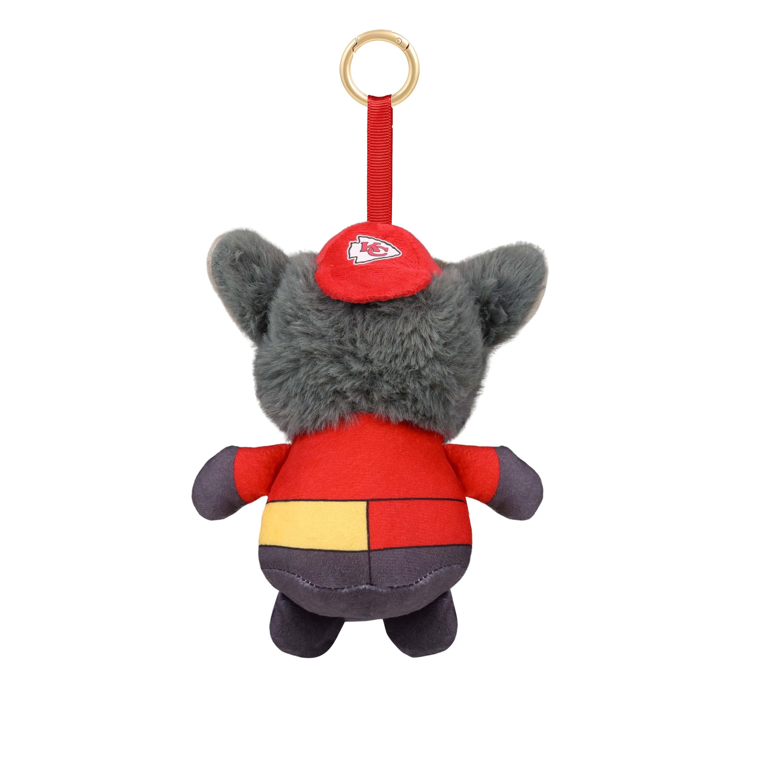 Kansas City Chiefs NFL Plush Teamie Beanie Mascot Bag Charm Keychain - Image 4