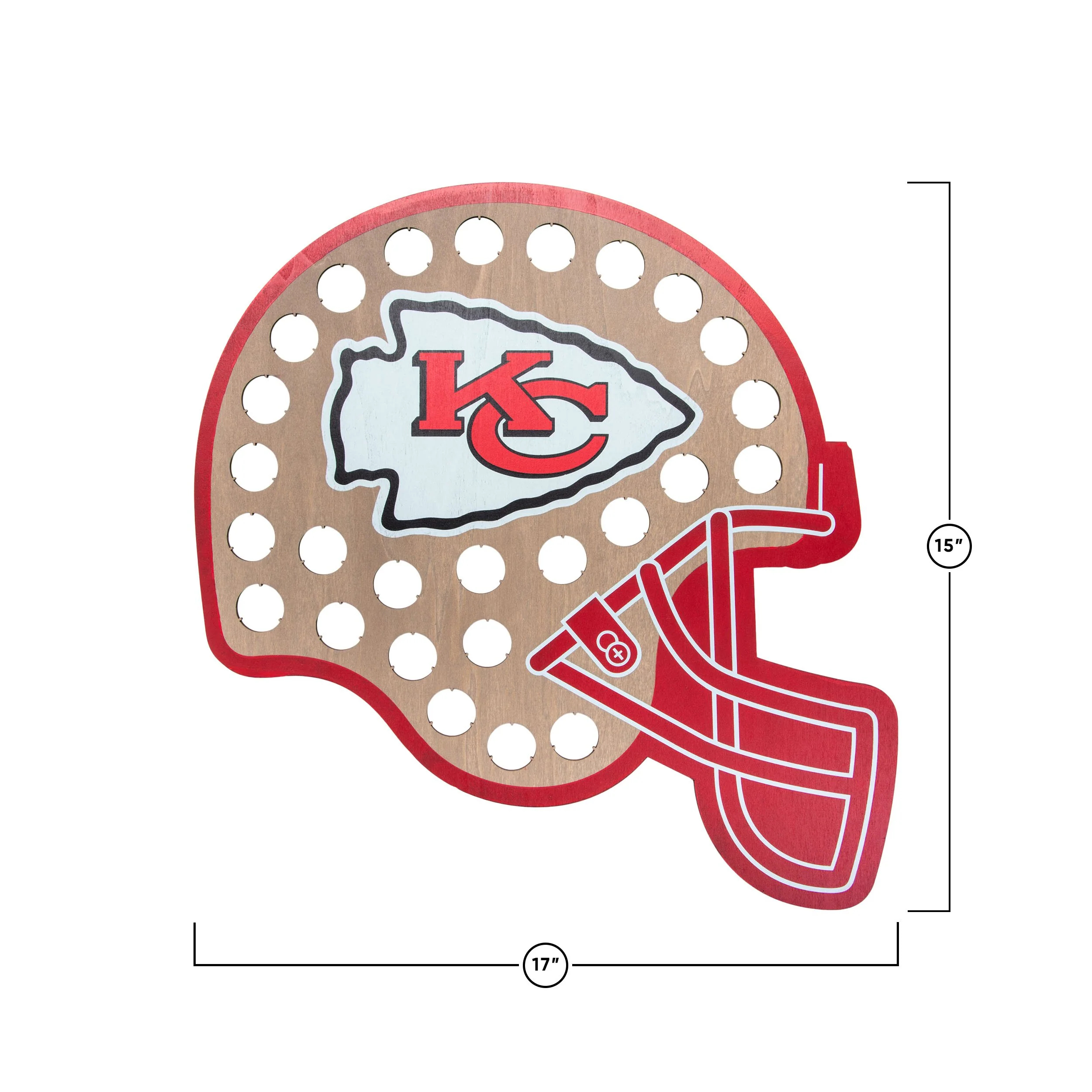 Kansas City Chiefs NFL Push Bottle Cap Wall Sign - Image 3