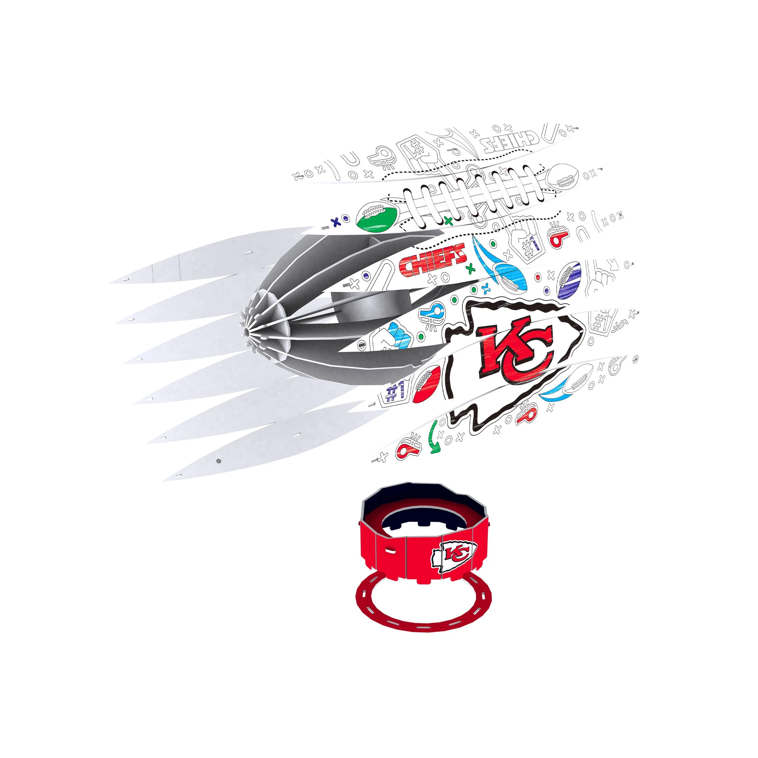 Kansas City Chiefs NFL PZLZ Craft Kit - Image 3