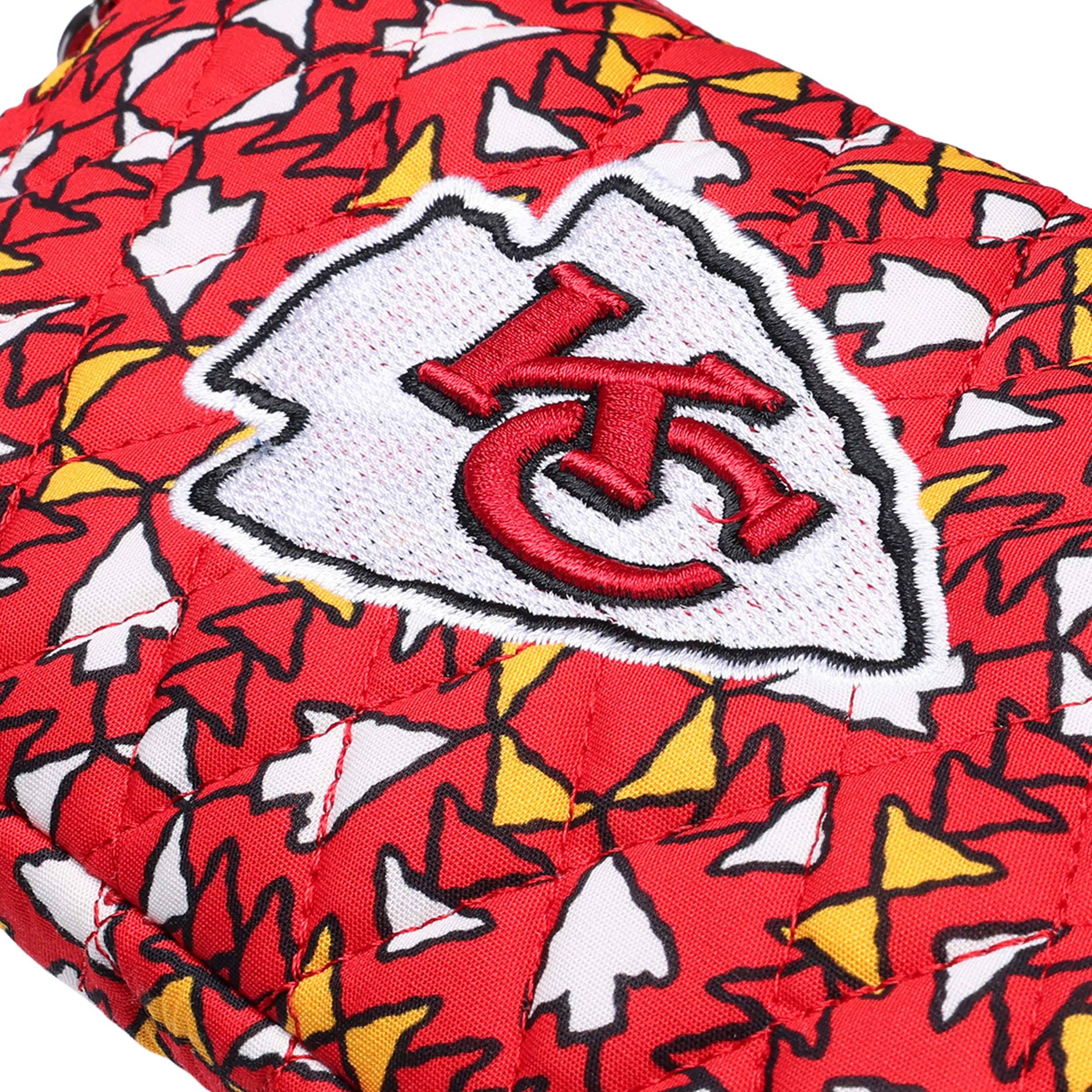 Kansas City Chiefs NFL Quilted Printed Wristlet - Image 6