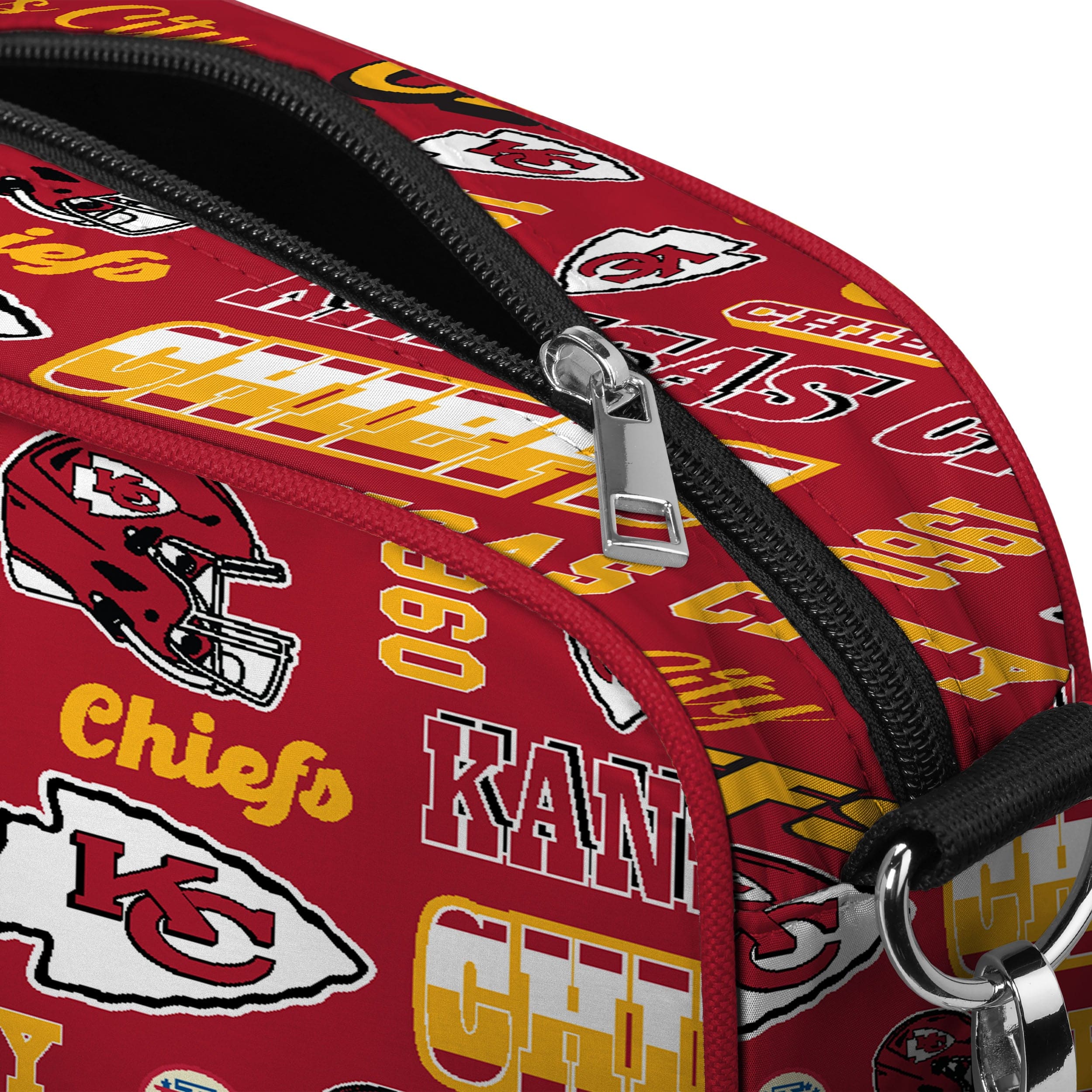 Kansas City Chiefs NFL Repeat Retro Print Nylon Crossbody Bag - Image 5
