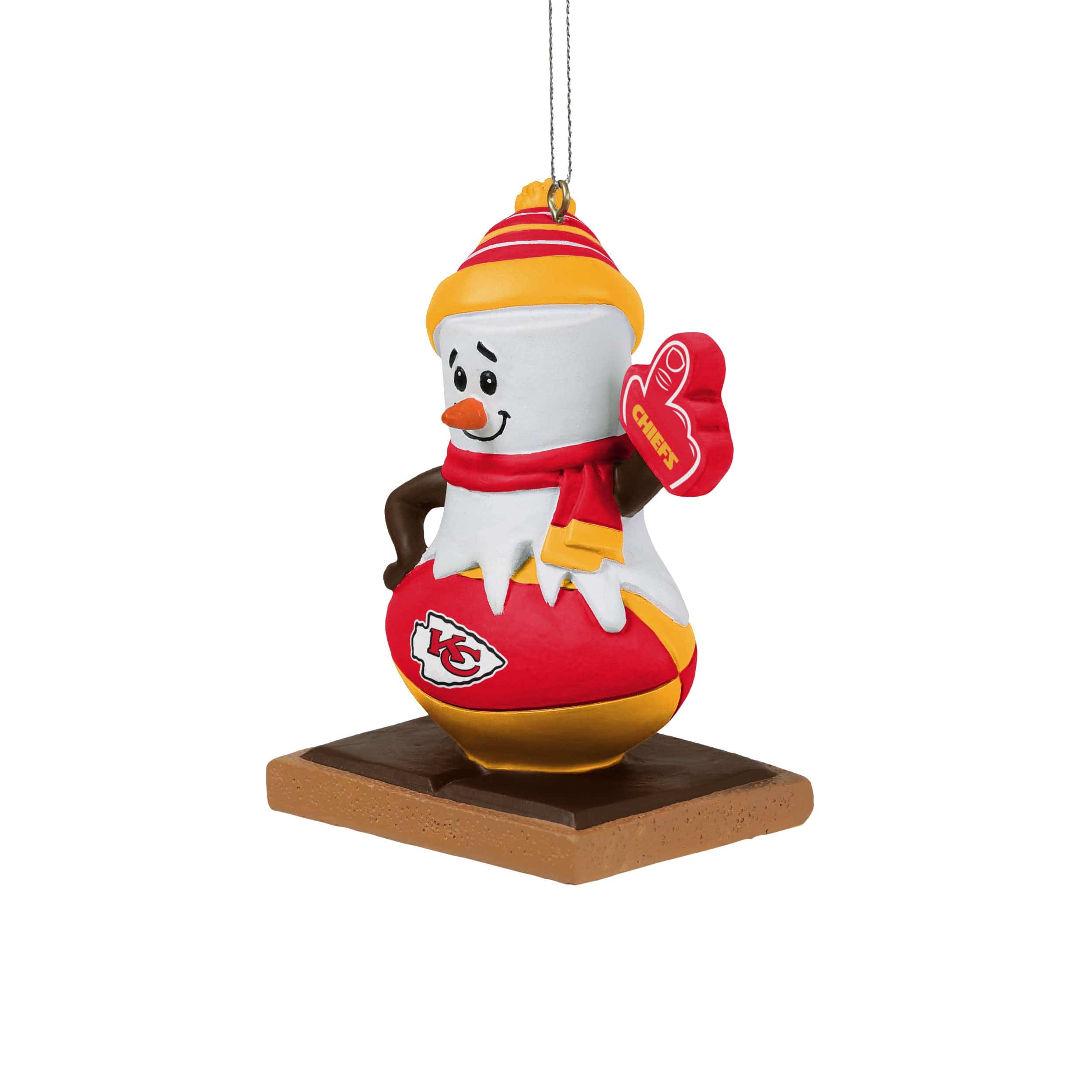 Kansas City Chiefs NFL Smore On Ball Ornament - Image 2
