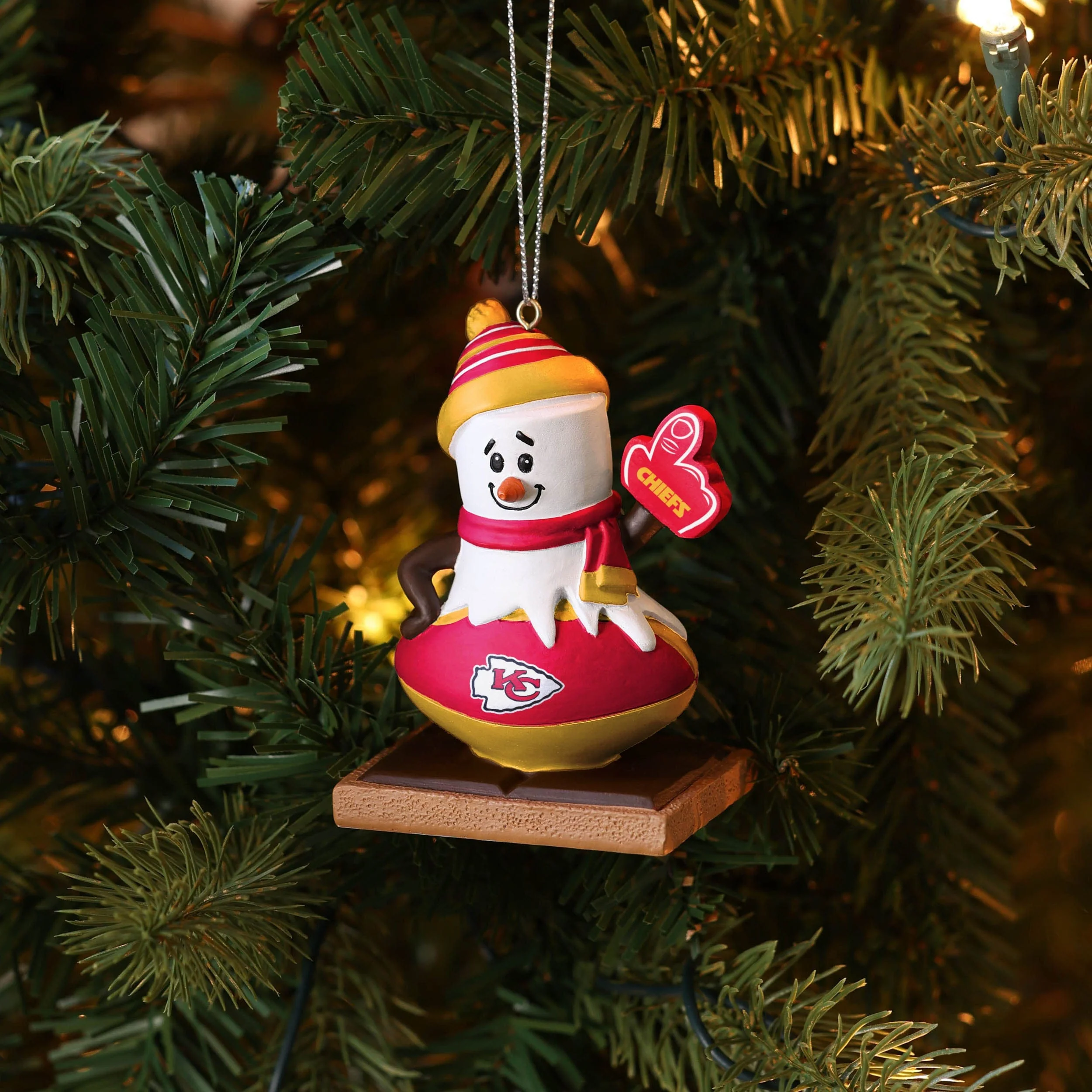 Kansas City Chiefs NFL Smore On Ball Ornament - Image 4