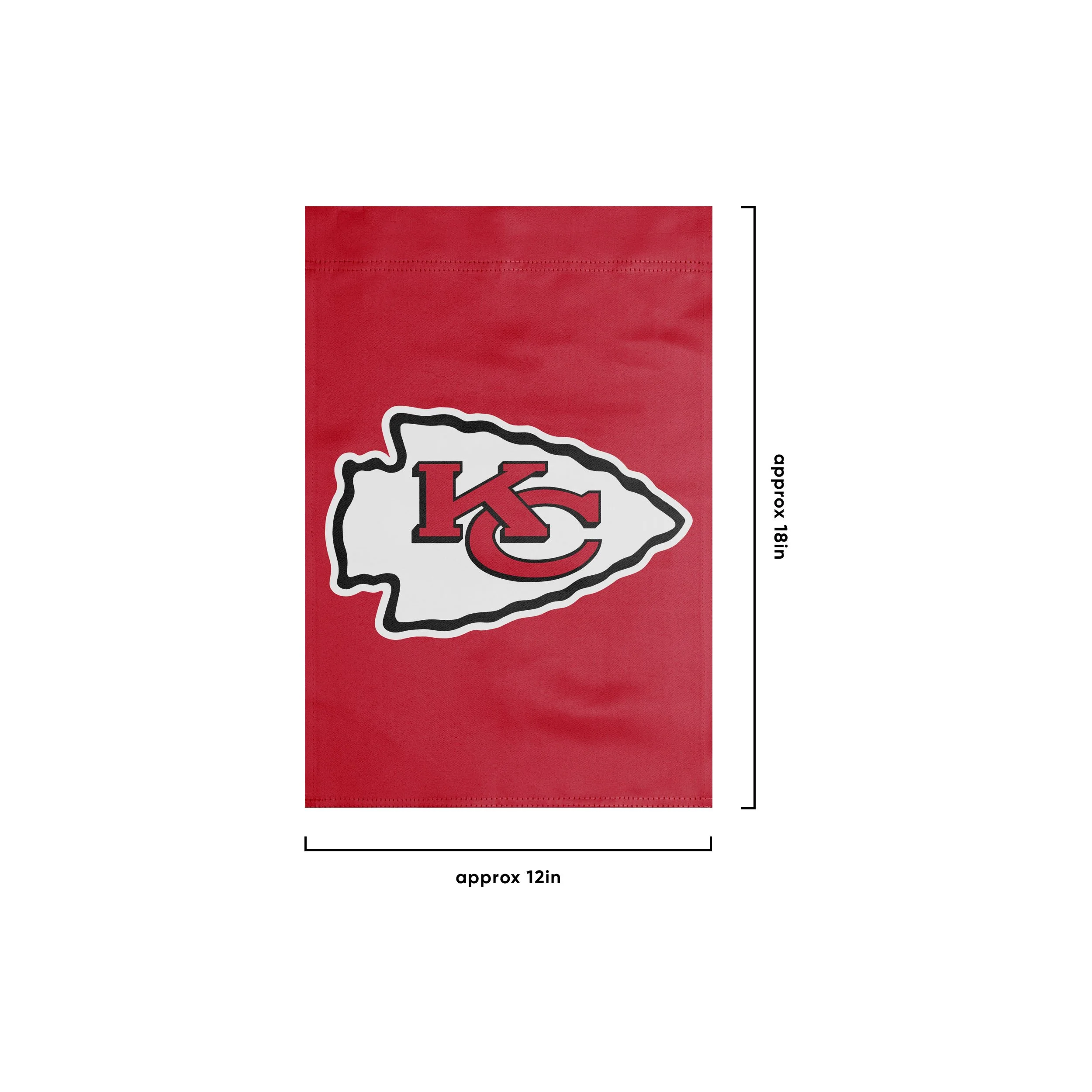 Kansas City Chiefs NFL Solid Garden Flag - Image 3