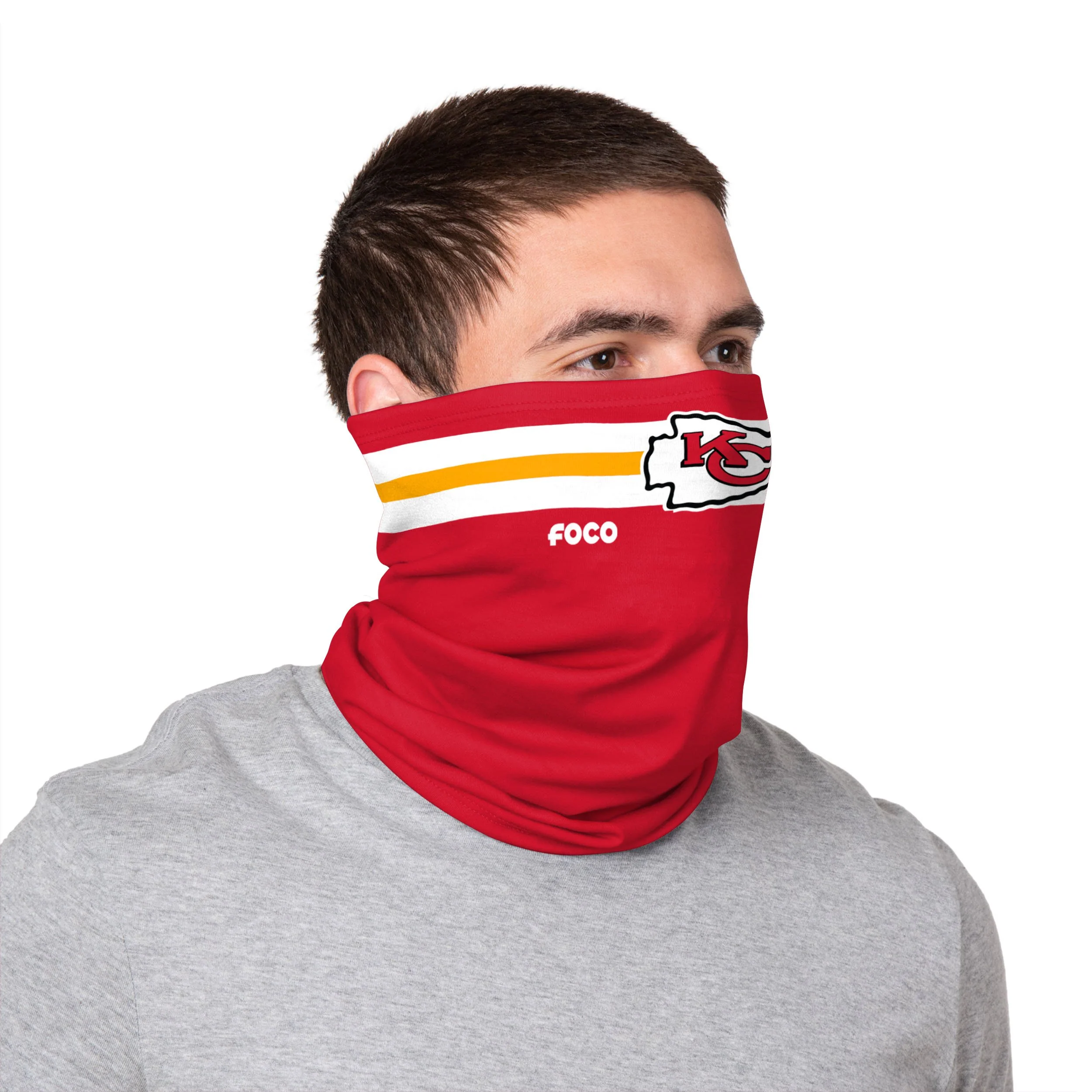 Kansas City Chiefs NFL Stitched 2 Pack Gaiter Scarf - Image 3