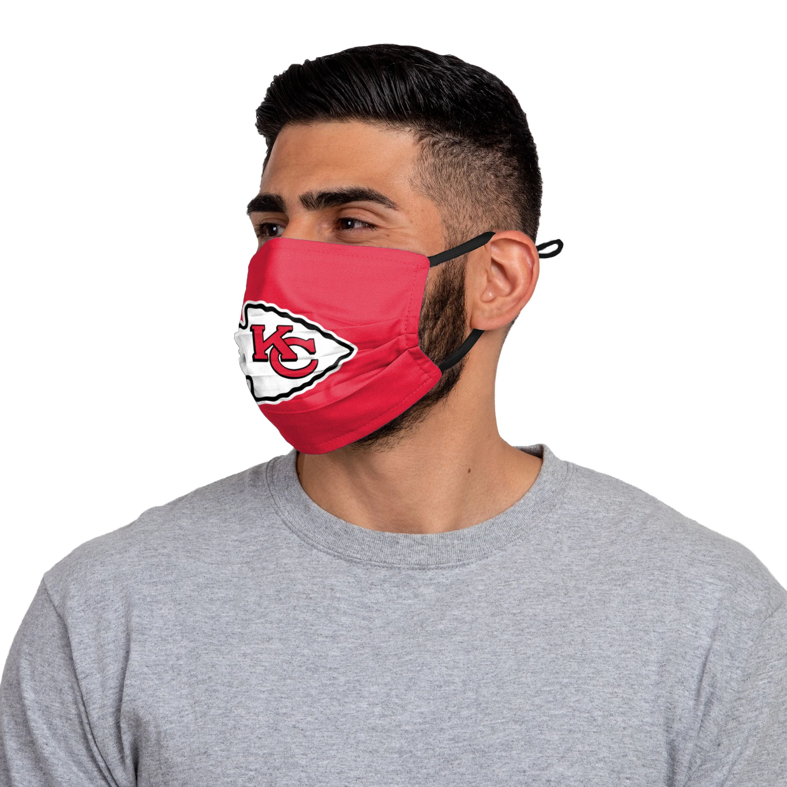 Kansas City Chiefs NFL Super Bowl LV Adjustable 3 Pack Face Cover - Image 3