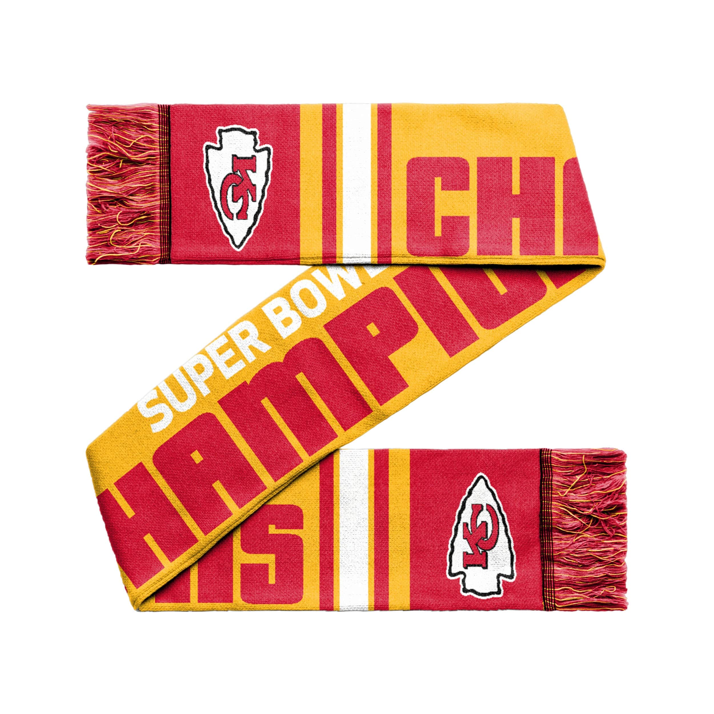 Kansas City Chiefs NFL Super Bowl LVII Champions Acrylic Scarf - Image 2