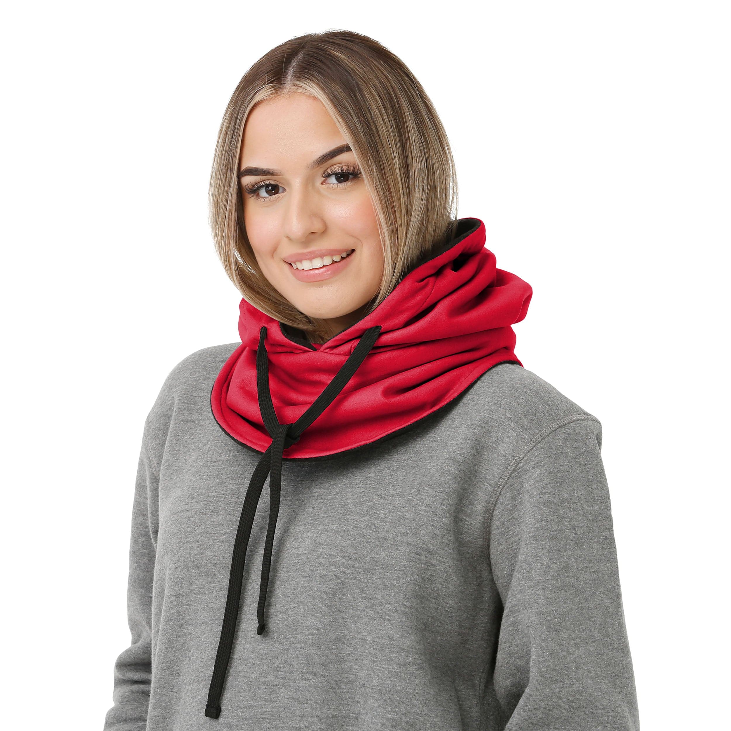 Kansas City Chiefs NFL Super Bowl LVII Champions Drawstring Hooded Gaiter Scarf - Image 4